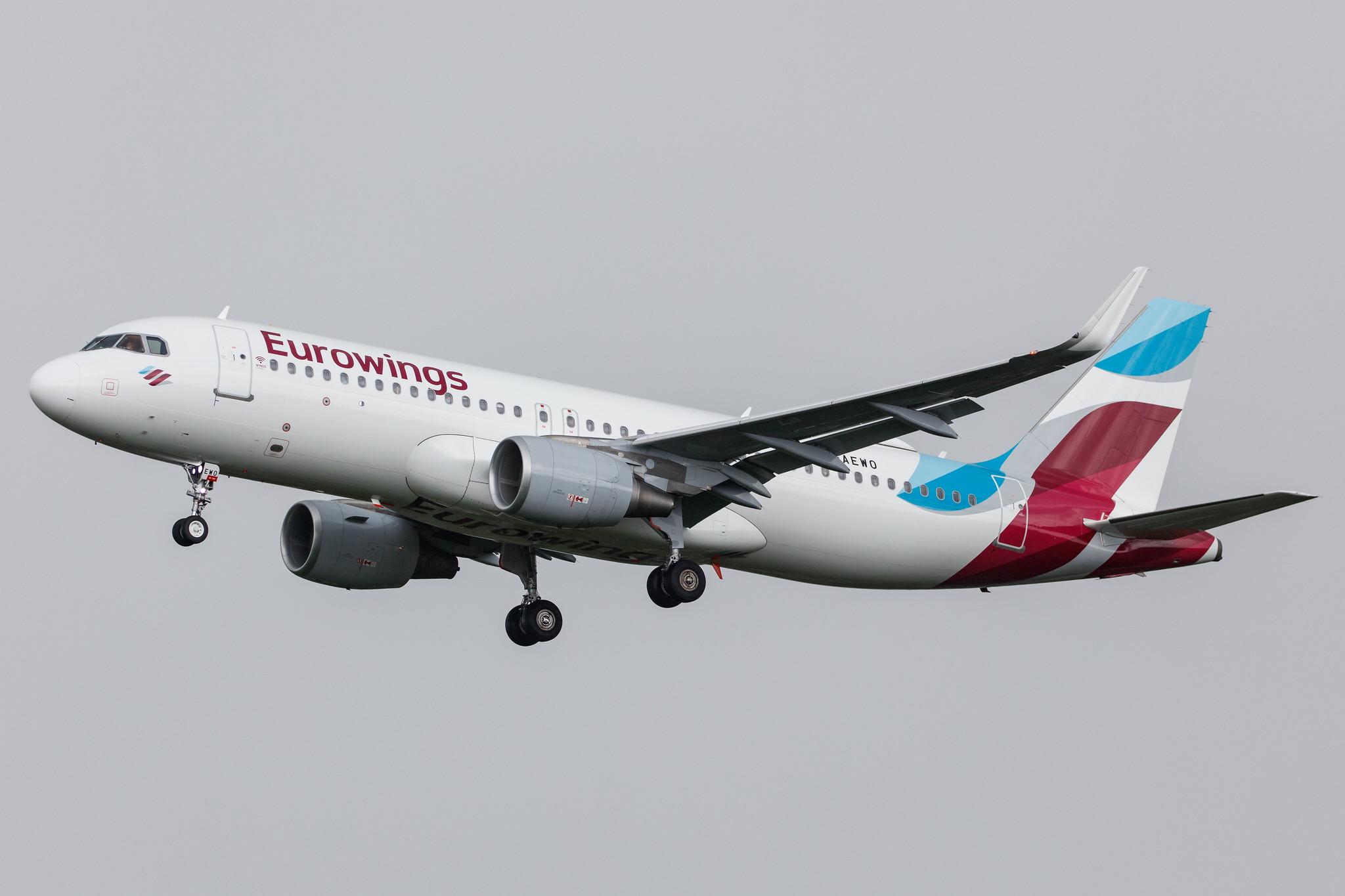 Hamburg Airport: Eurowings (EW / EWG) |  Airbus A320-214 A320 | D-AEWO | MSN 7394