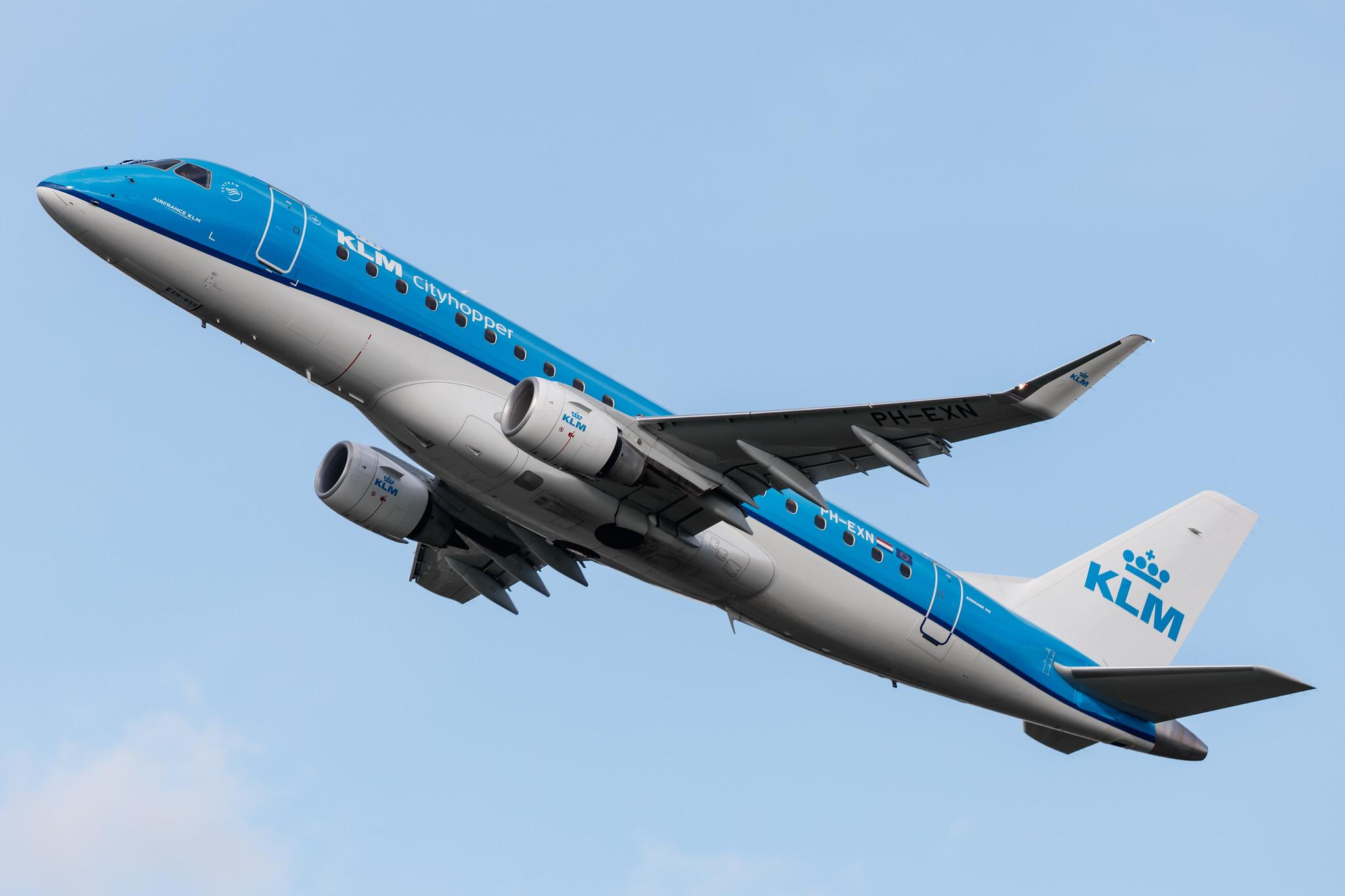 Hamburg Airport: KLM (KL / KLM) | Operator: KLM Cityhopper |  Embraer E175STD E75L | PH-EXN | MSN 17000659