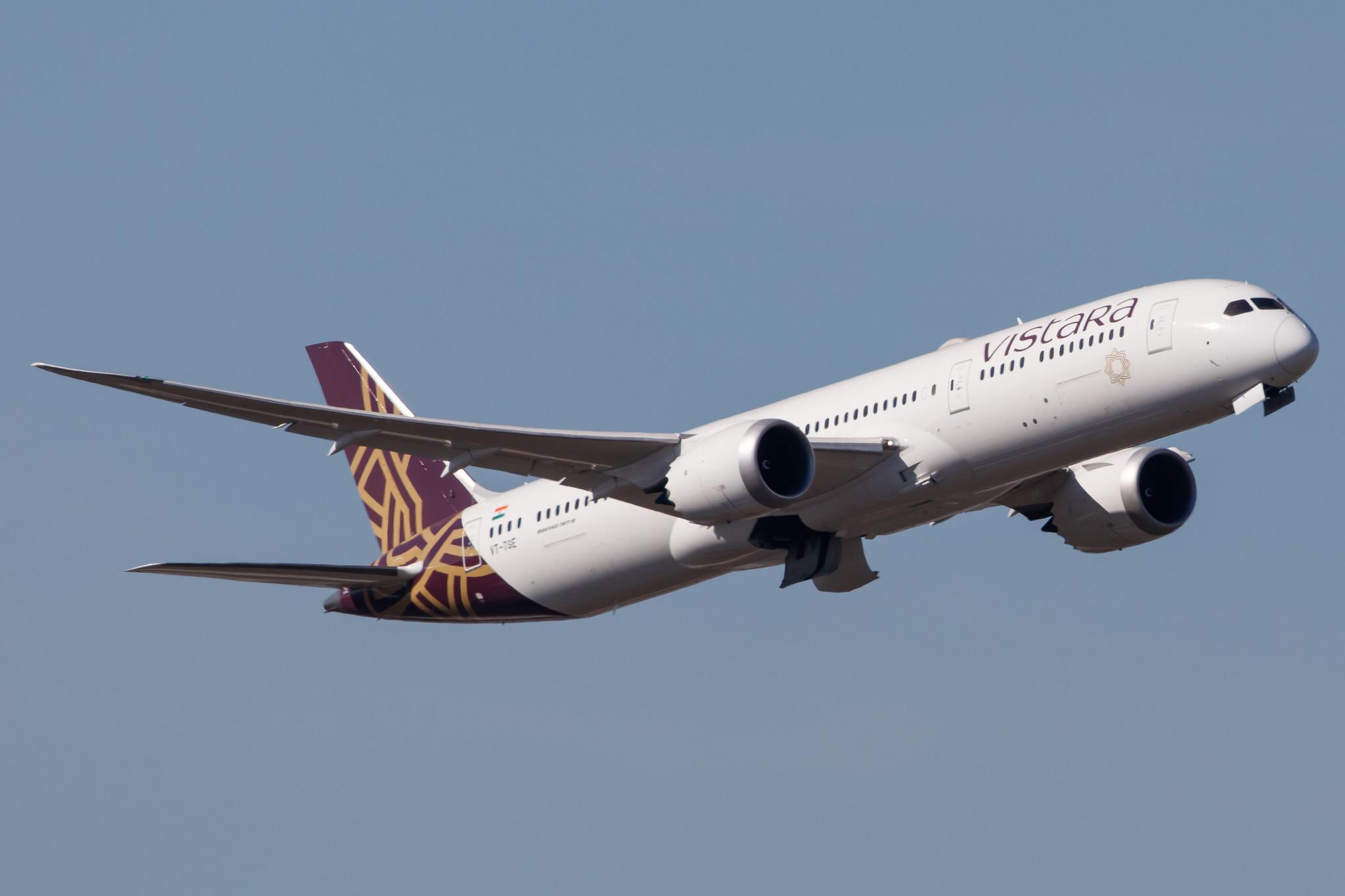 Frankfurt Airport: Vistara (UK / VTI) |  Boeing 787-9 Dreamliner B789 | VT-TSE | MSN 66527