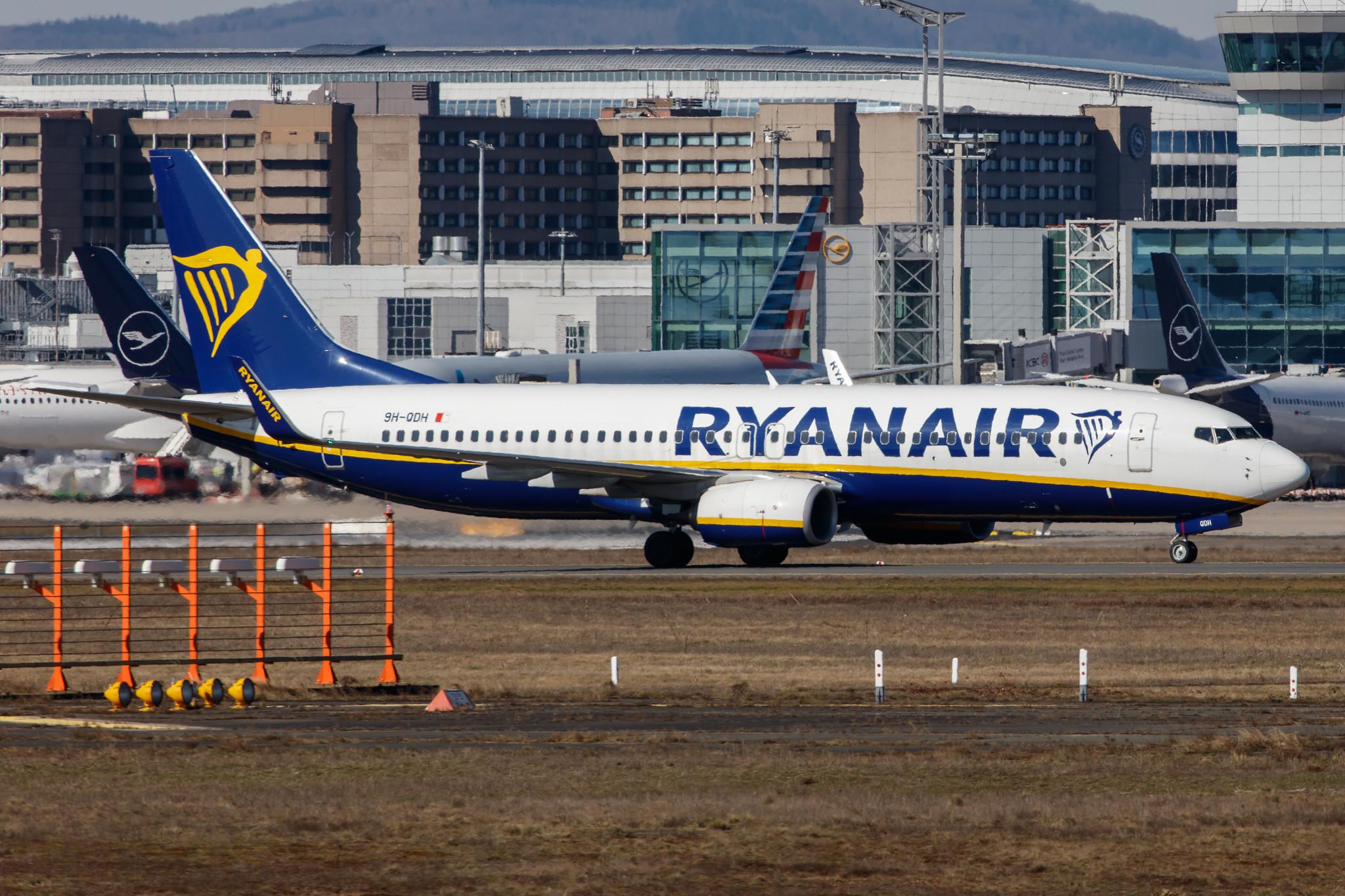 Frankfurt Airport: Ryanair (FR / RYR) | Operator: Malta Air |  Boeing 737-8AS B738 | 9H-QDH | MSN 44757