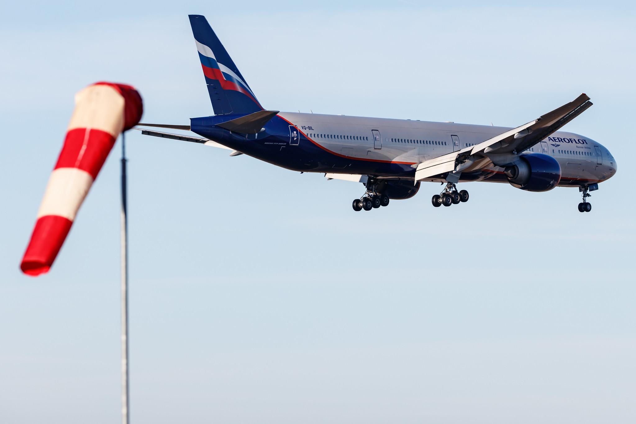 Frankfurt Airport: Aeroflot (SU / AFL) |  Boeing 777-3M0(ER) B77W | VQ-BIL | MSN 41692