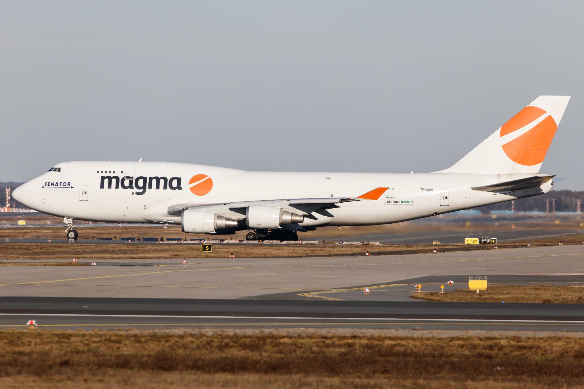 Frankfurt Airport: Magma Aviation (CC / ABD) | Operator: Air Atlanta Icelandic |  Boeing 747-4F6(BDSF) B744 | TF-AMN | MSN 27602