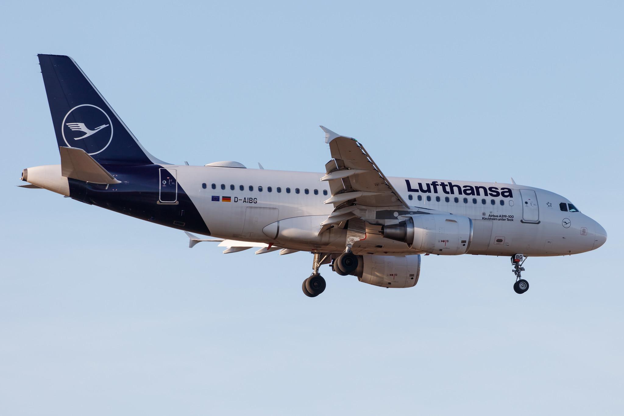 Frankfurt Airport: Lufthansa (LH / DLH) |  Airbus A319-112 A319 | D-AIBG | MSN 4841