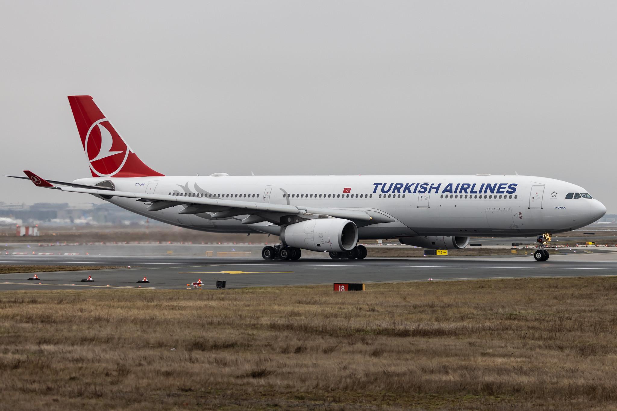 Frankfurt Airport: Turkish Airlines (TK / THY) |  Airbus A330-343 A333 | TC-JNI | MSN 1160