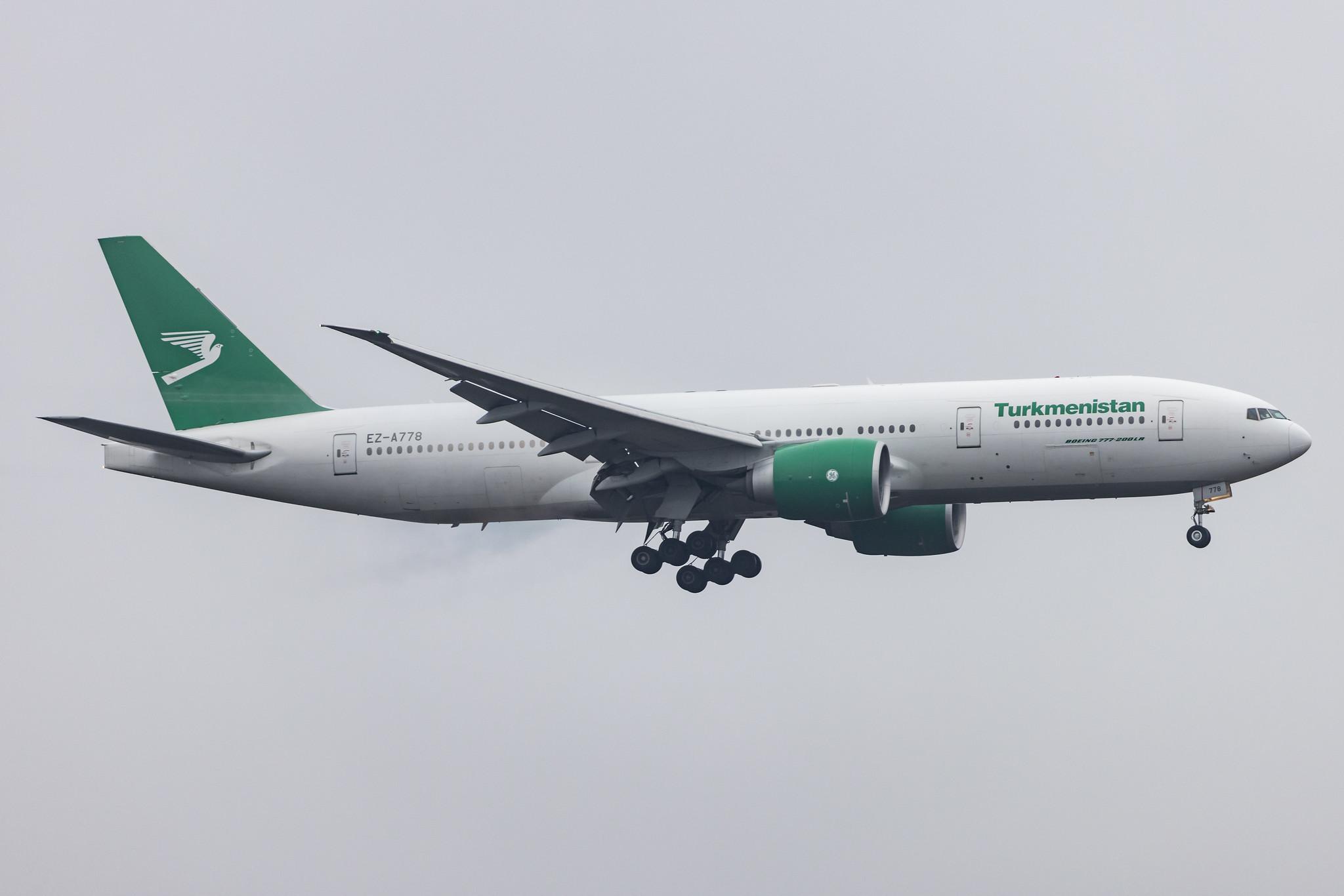 Frankfurt Airport: Turkmenistan Airlines (T5 / TUA) |  Boeing 777-22K(LR) B77L | EZ-A778 | MSN 42296