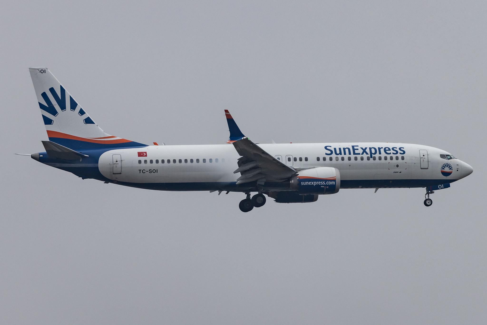 Frankfurt Airport: SunExpress (XQ / SXS) |  Boeing 737 MAX 8 B38M | TC-SOI | MSN 61200