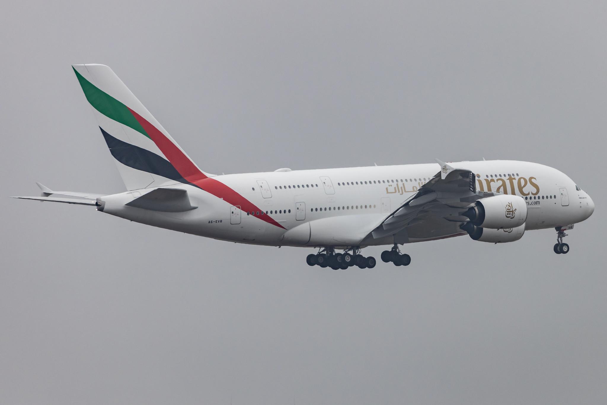 Frankfurt Airport: Emirates (EK / UAE) |  Airbus A380-842 A388 | A6-EVR | MSN 271