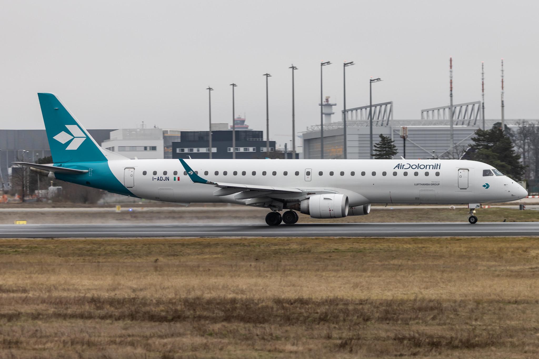 Frankfurt Airport: Air Dolomiti (EN / DLA) |  Embraer E195LR E195 | I-ADJN | MSN 19000270