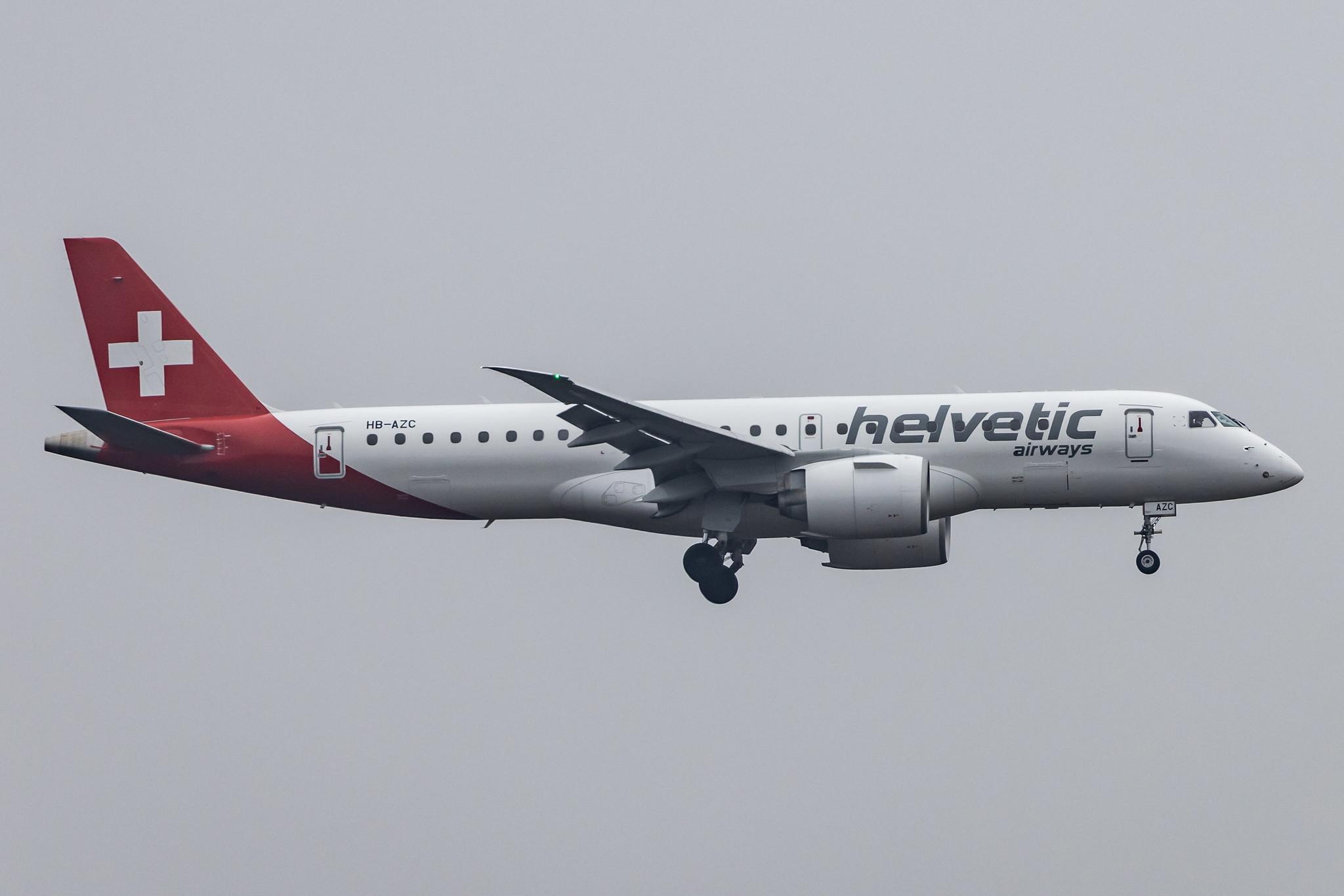 Frankfurt Airport: Helvetic Airways (2L / OAW) |  Embraer E190-E2 E290 | HB-AZC | MSN 19020030