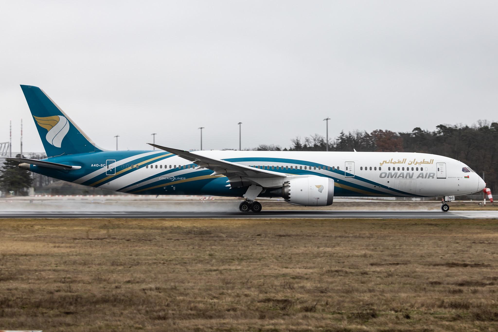 Frankfurt Airport: Oman Air (WY / OMA) |  Boeing 787-9 Dreamliner B789 | A4O-SC | MSN 37168