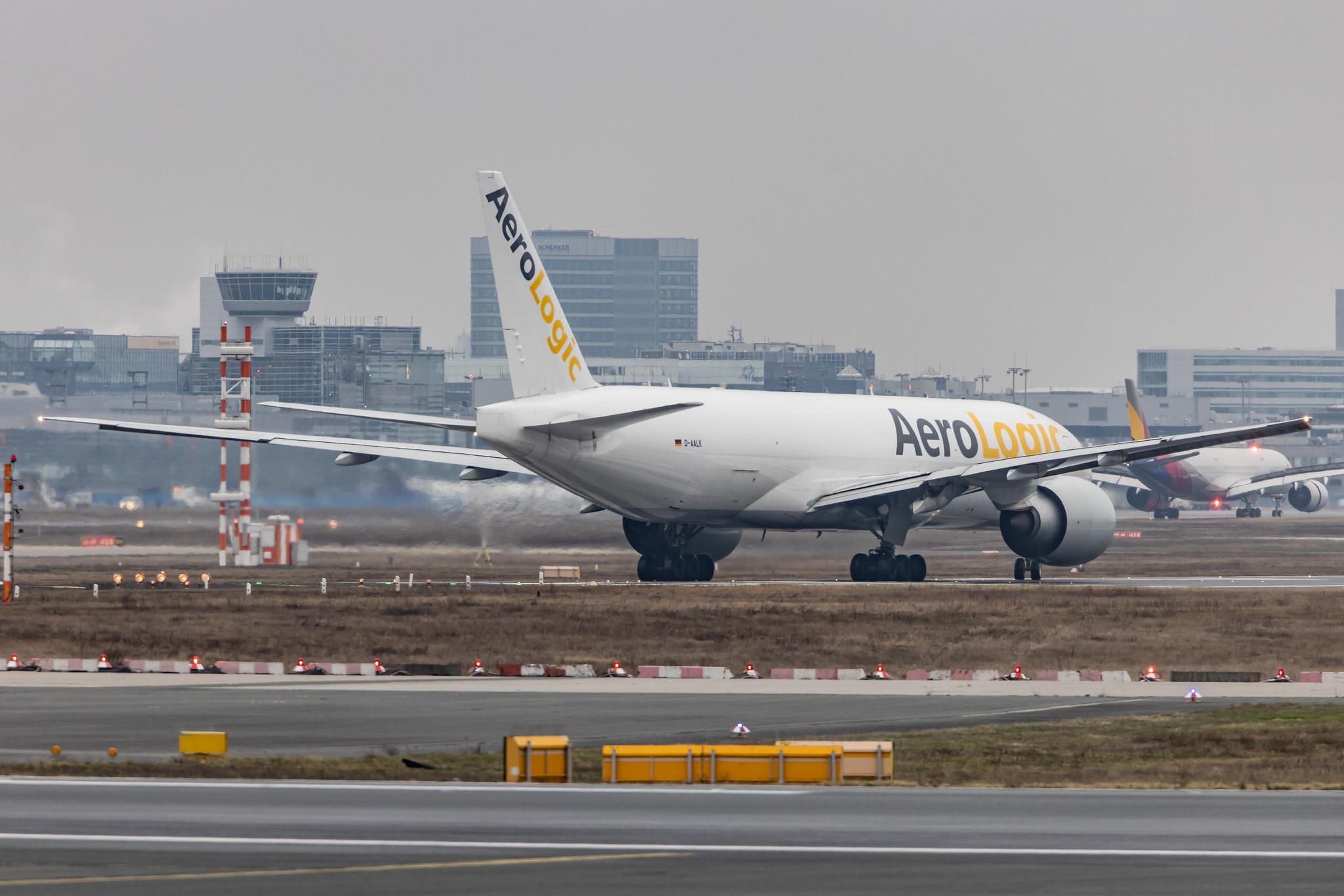 Frankfurt Airport: AeroLogic (3S / BOX) |  Boeing 777-F B77L | D-AALK | MSN 66164
