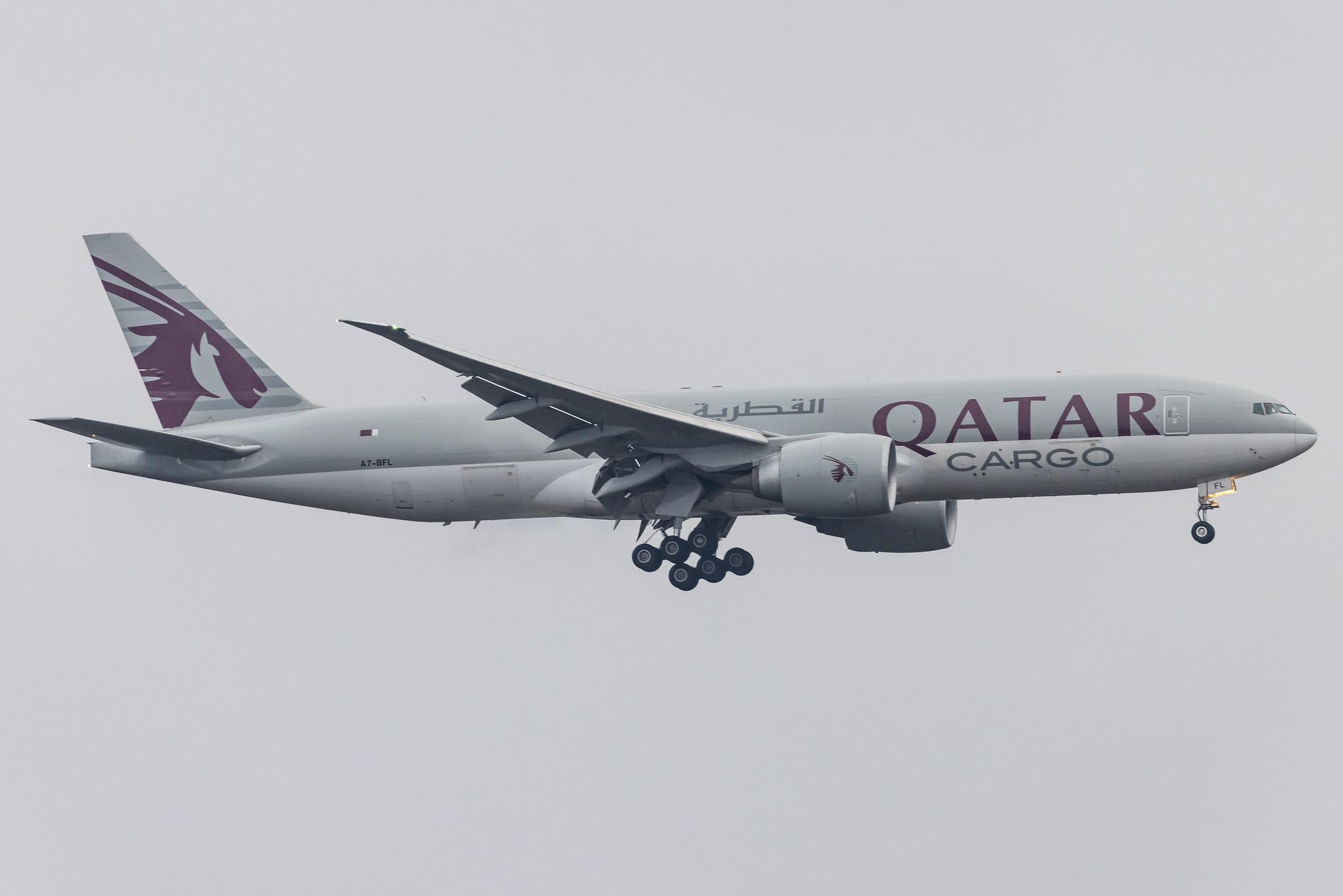 Frankfurt Airport: Qatar Cargo (QR / QTR) | Operator: Qatar Airways |  Boeing 777-FDZ B77L | A7-BFL | MSN 62086