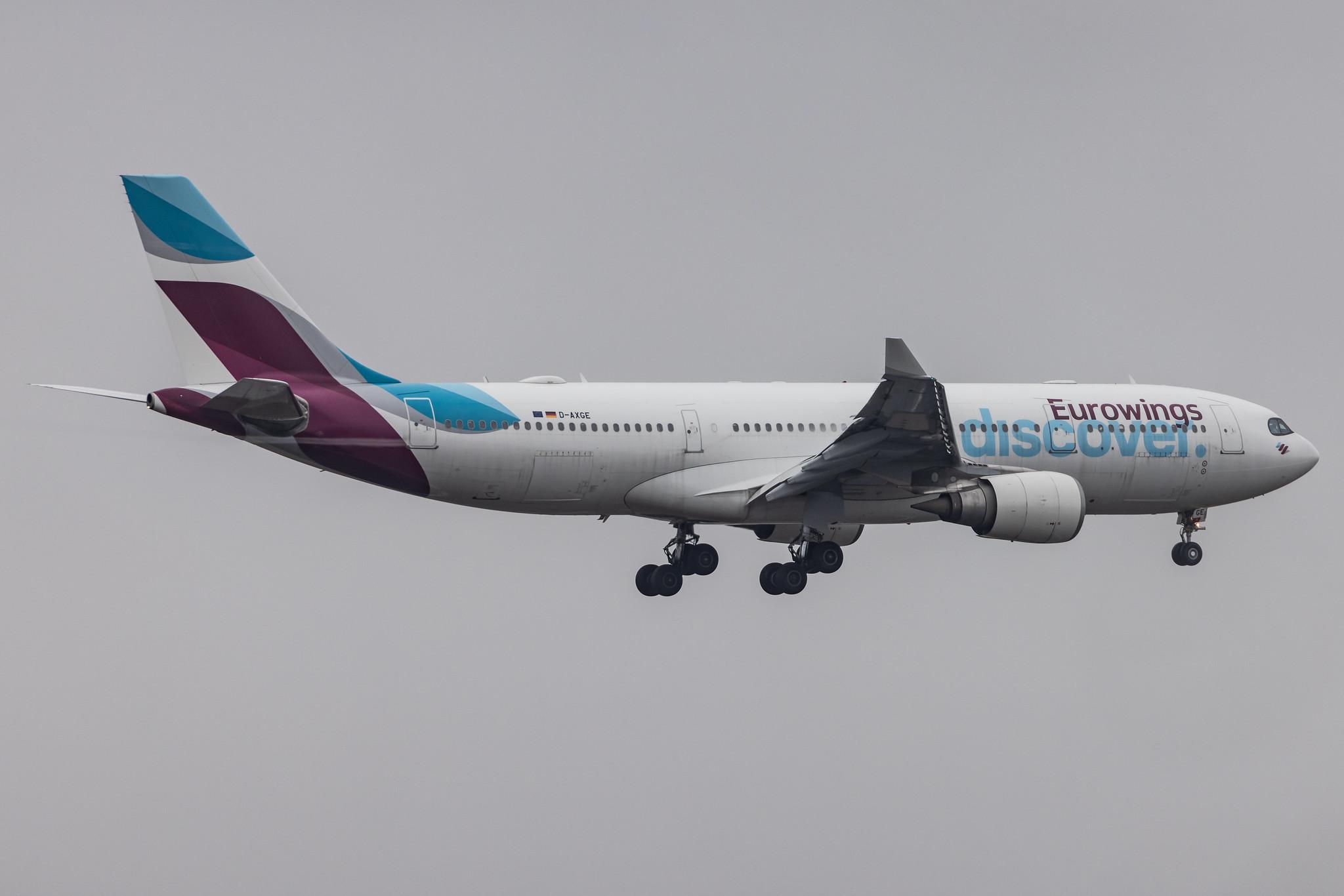 Frankfurt Airport: Eurowings Discover (4Y / OCN) |  Airbus A330-203 A332 | D-AXGE | MSN 0612