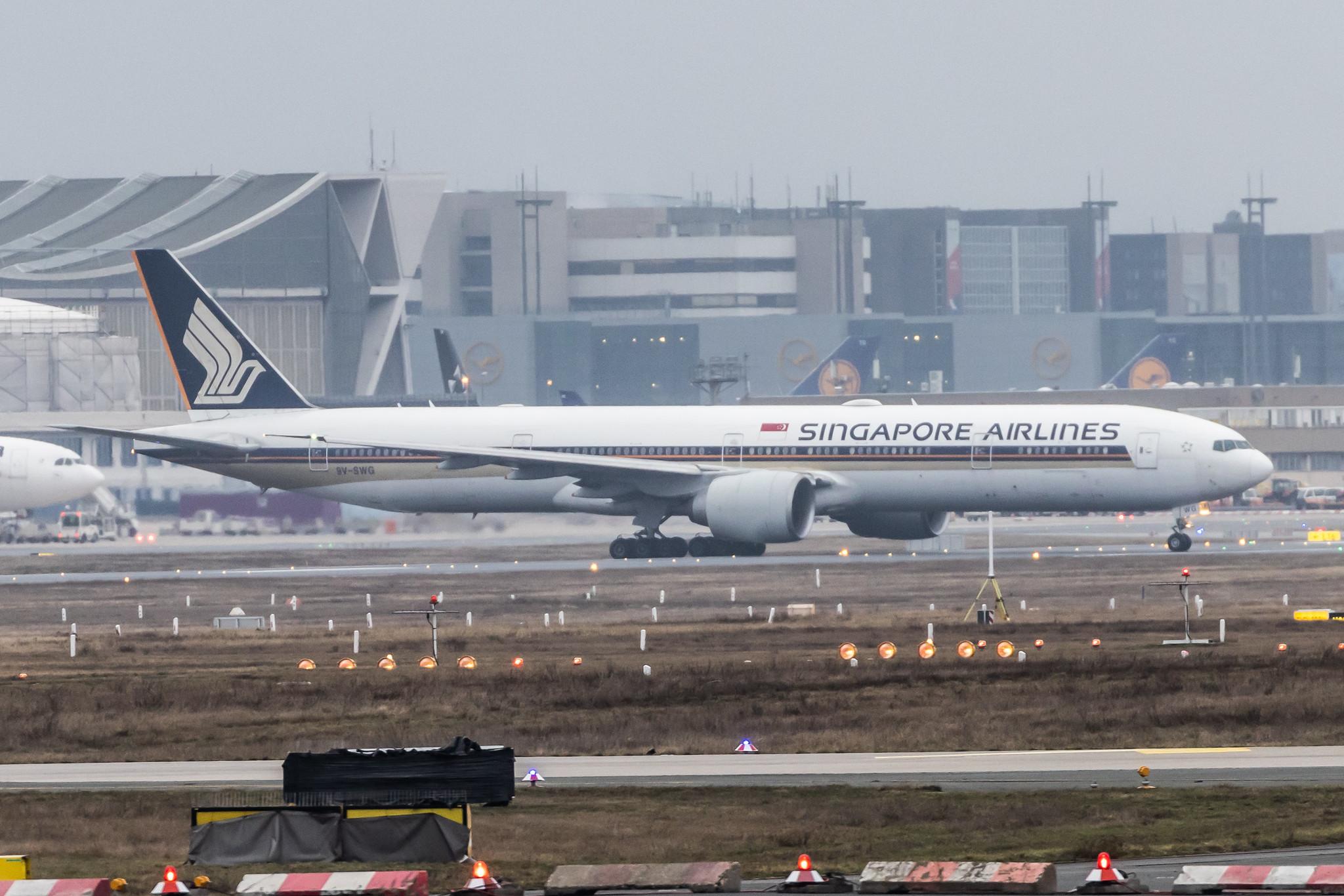 Frankfurt Airport: Singapore Airlines (SQ / SIA) |  Boeing 777-312(ER) B77W | 9V-SWG | MSN 34572