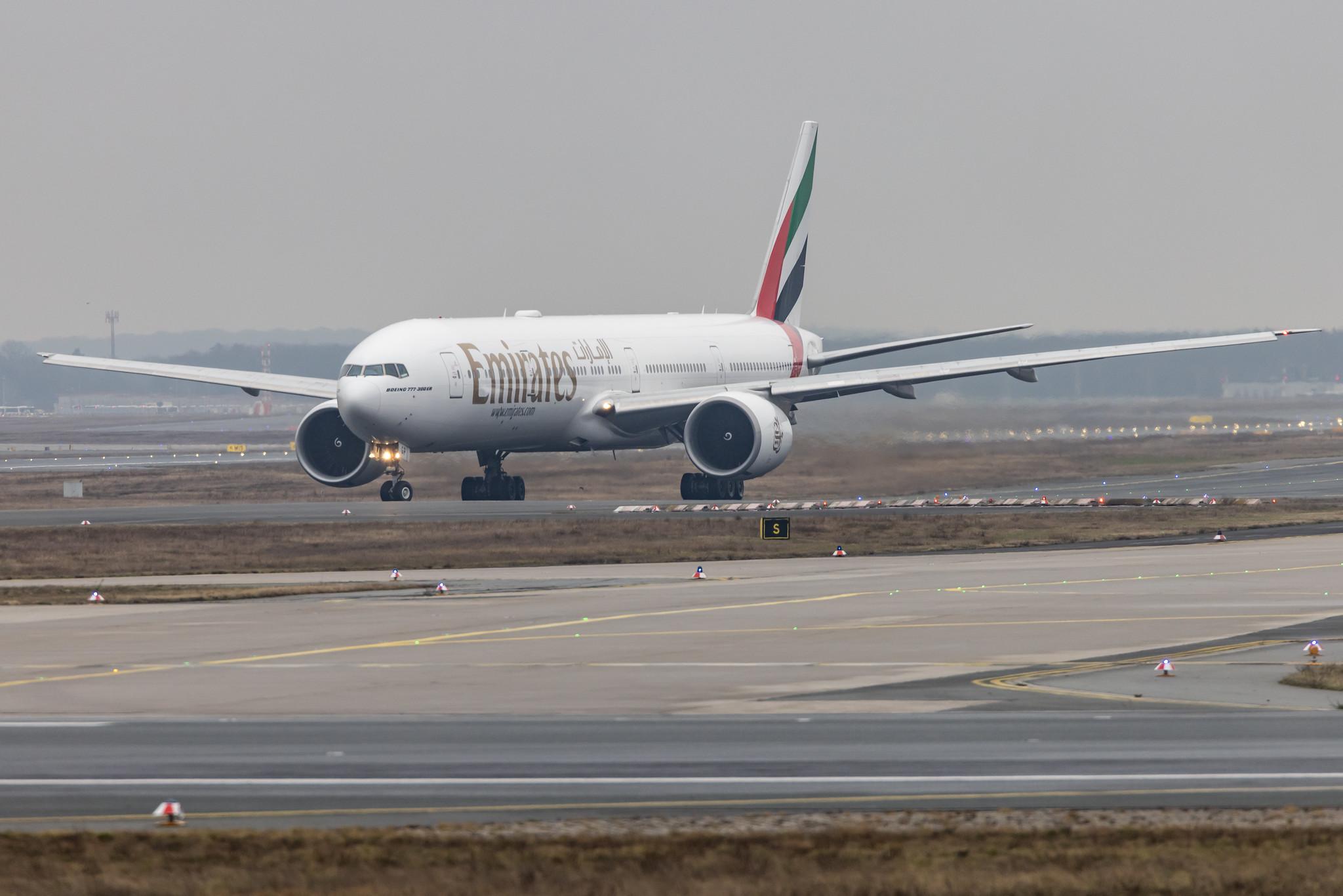 Frankfurt Airport: Emirates (EK / UAE) |  Boeing 777-31H(ER) B77W | A6-EGP | MSN 35599