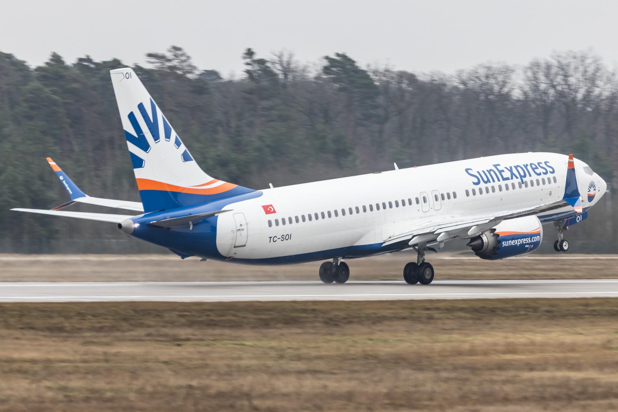 Frankfurt Airport: SunExpress (XQ / SXS) |  Boeing 737 MAX 8 B38M | TC-SOI | MSN 61200