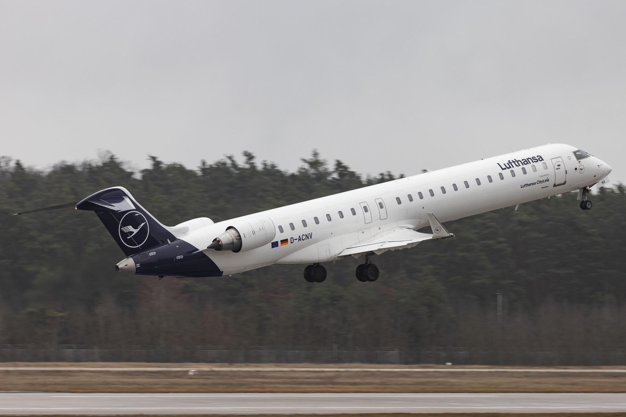 Frankfurt Airport: Lufthansa (LH / DLH) | Operator: Lufthansa CityLine |  Mitsubishi CRJ-900LR CRJ9 | D-ACNV | MSN 15268