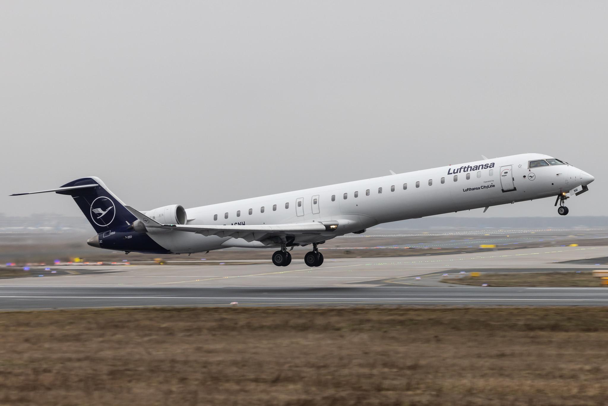 Frankfurt Airport: Lufthansa (LH / DLH) | Operator: Lufthansa CityLine |  Mitsubishi CRJ-900LR CRJ9 | D-ACNW | MSN 15269