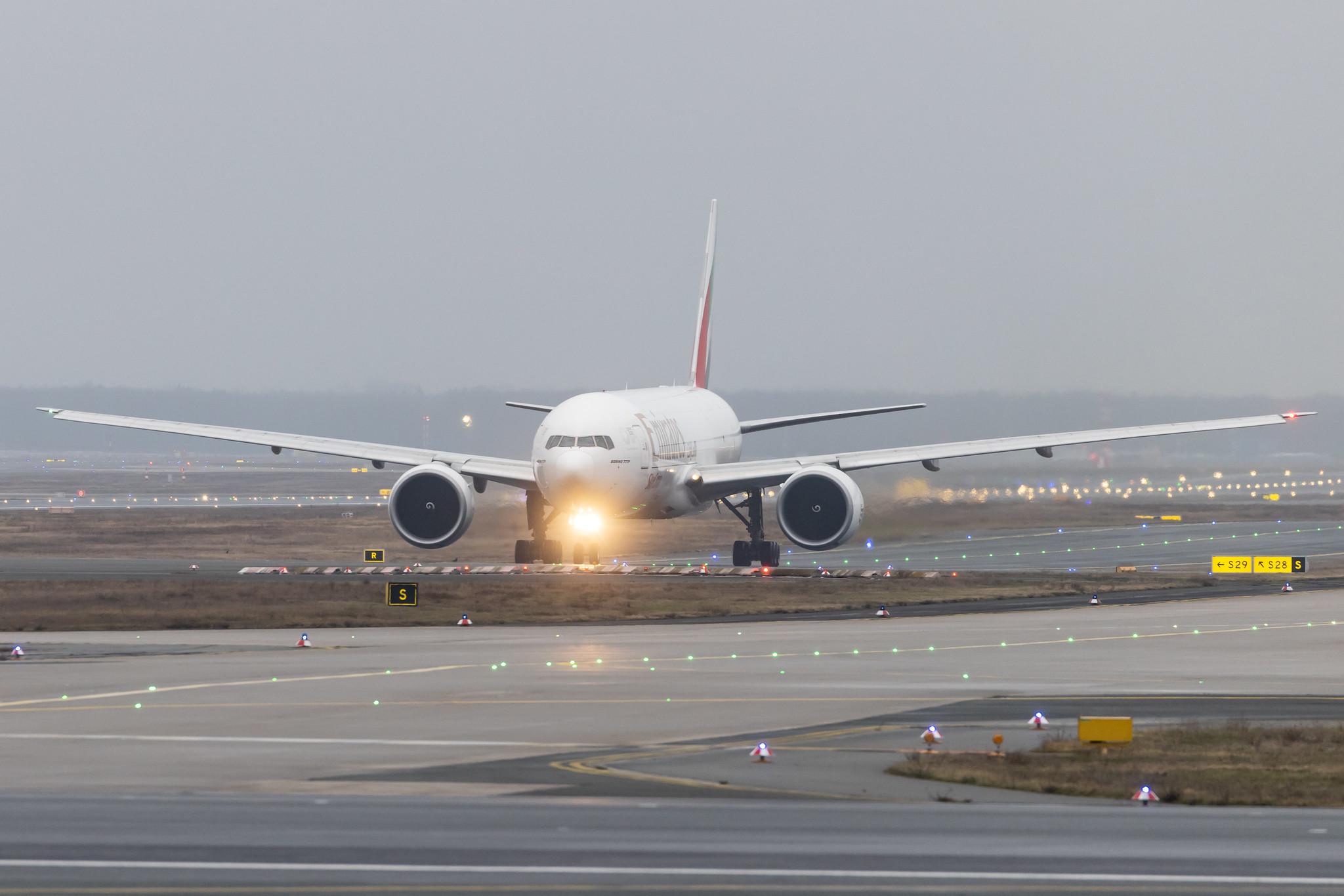 Frankfurt Airport: Emirates SkyCargo (EK / UAE) | Operator: Emirates |  Boeing 777-F1H B77L | A6-EFJ | MSN 35610