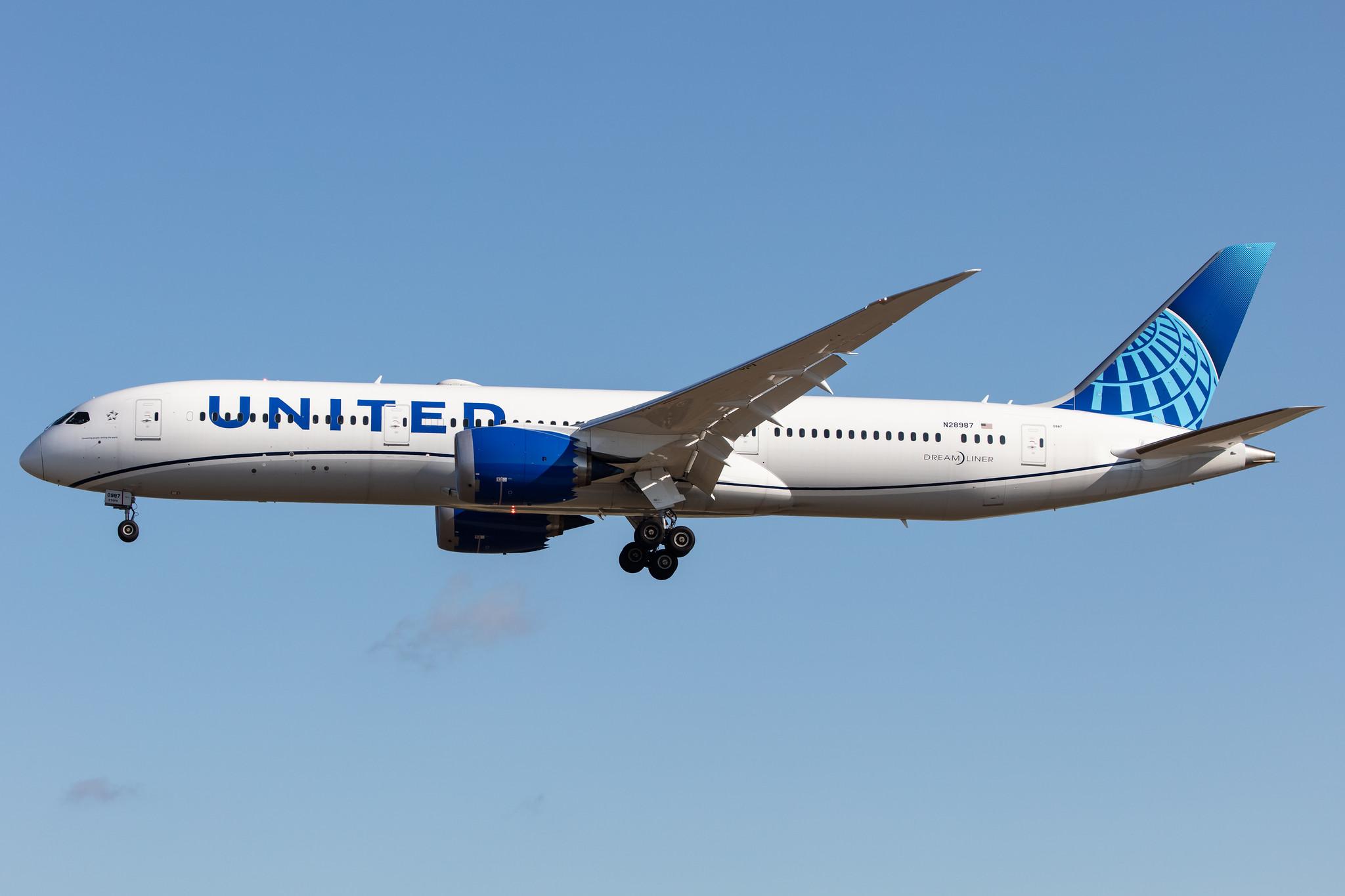 Frankfurt Airport: United Airlines (UA / UAL) |  Boeing 787-9 Dreamliner B789 | N28987 | MSN 66146