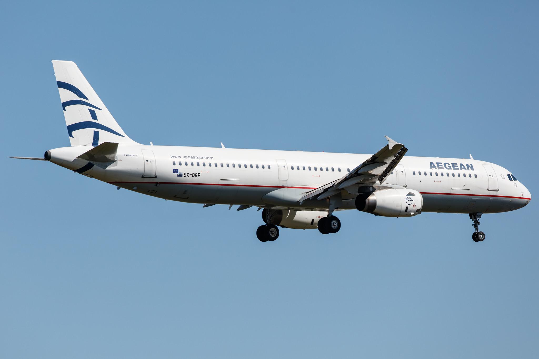 Frankfurt Airport: Aegean Airlines (A3 / AEE) |  Airbus A321-232 A321 | SX-DGP | MSN 3302