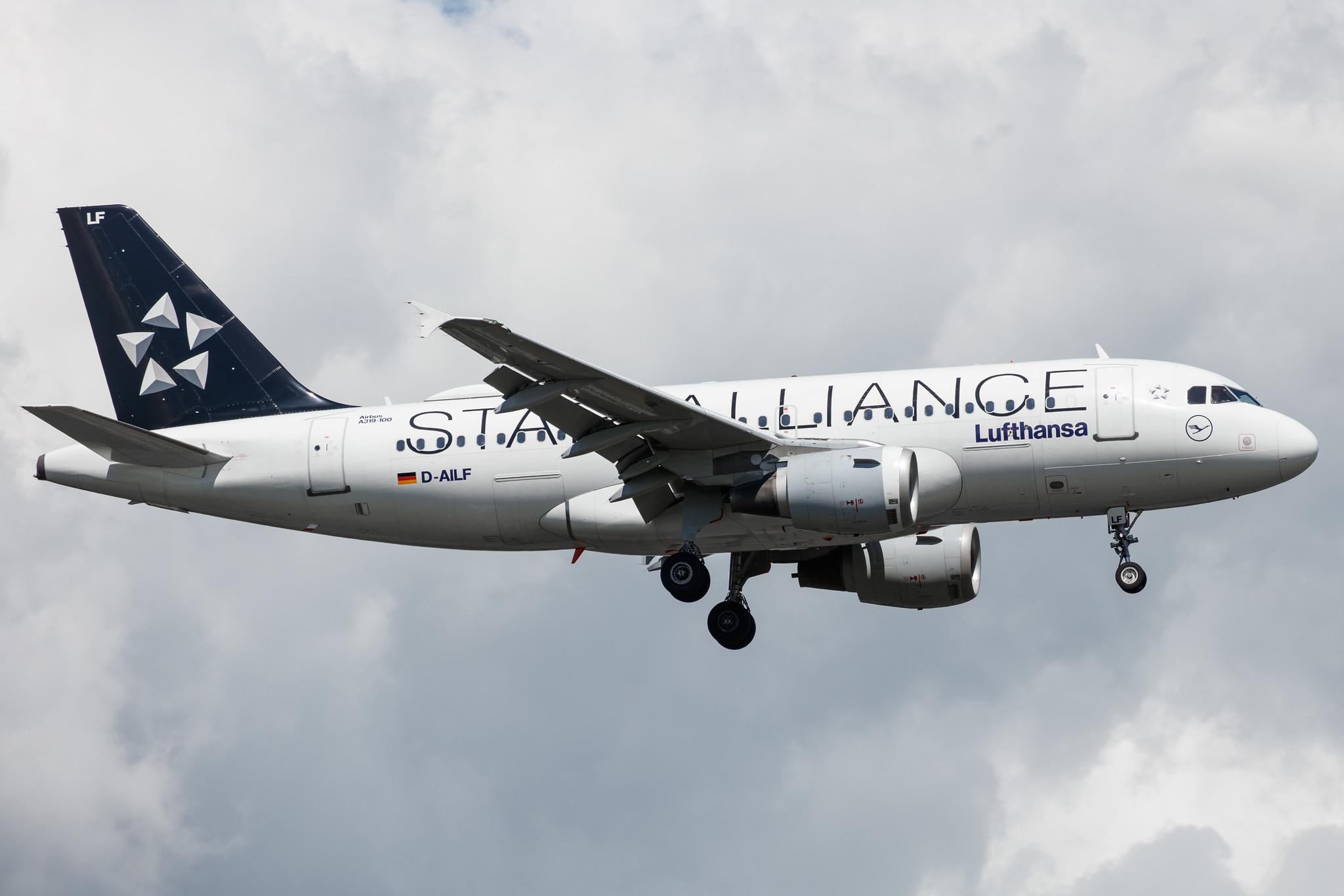 Frankfurt Airport: Lufthansa (LH / DLH) |  Livery: Star Alliance Livery |  Airbus A319-114 A319 | D-AILF | MSN 0636