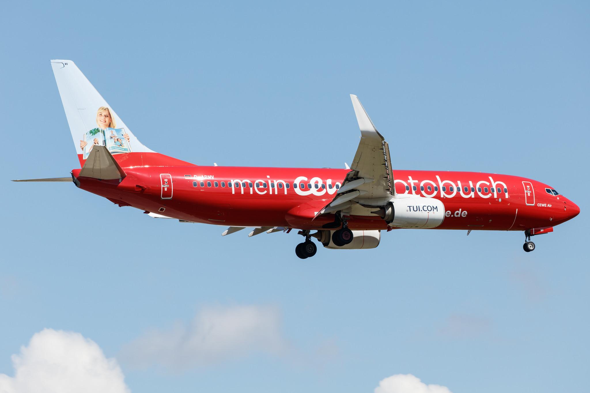 Frankfurt Airport: TUI (X3 / TUI) |  Livery: Cewe Fotobuch Livery | Operator: TUI fly |  Boeing 737-86J B738 | D-ABMV | MSN 37785