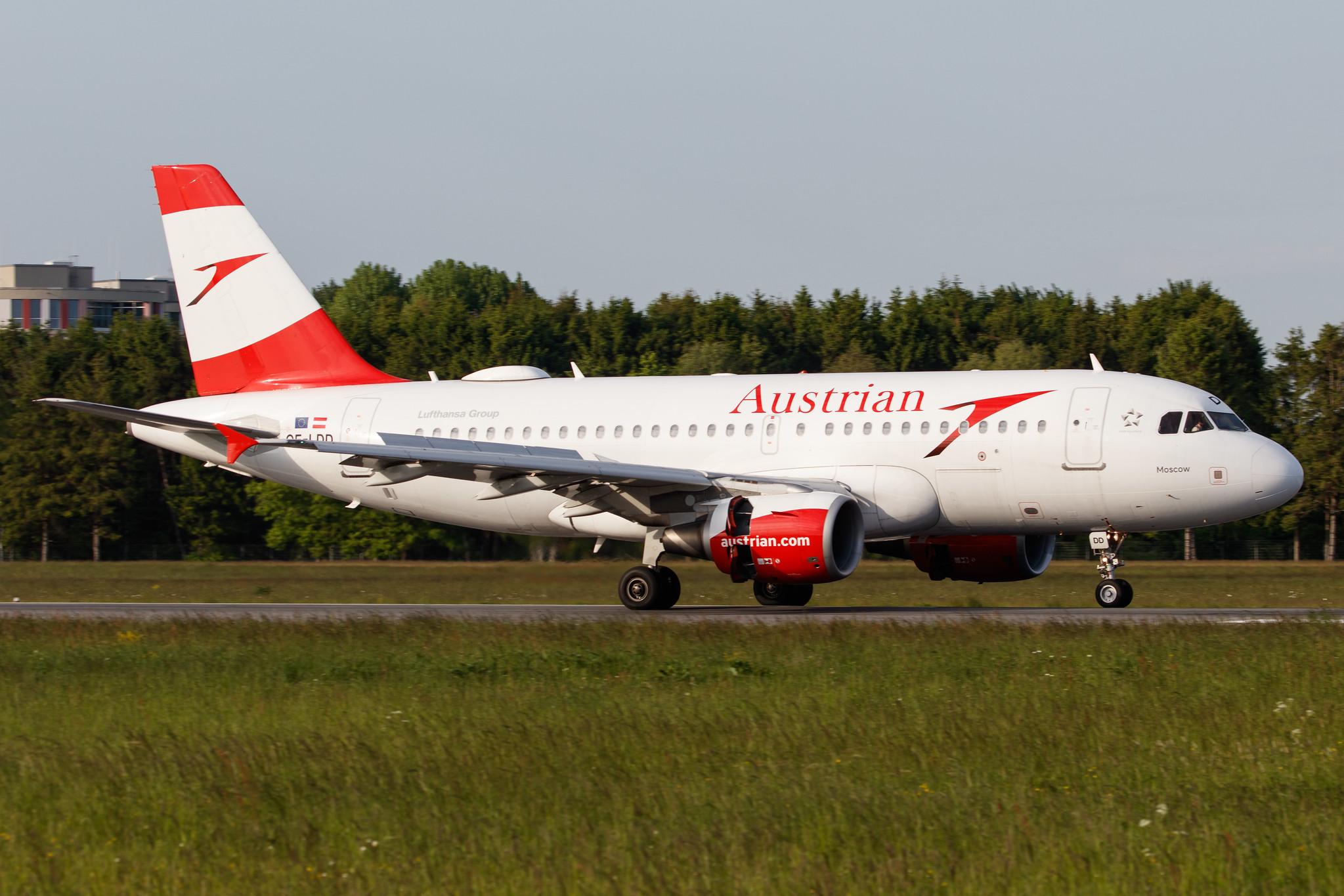 Hamburg Airport: Austrian Airlines (OS / AUA) |  Airbus A319-112 A319 | OE-LDD | MSN 2416