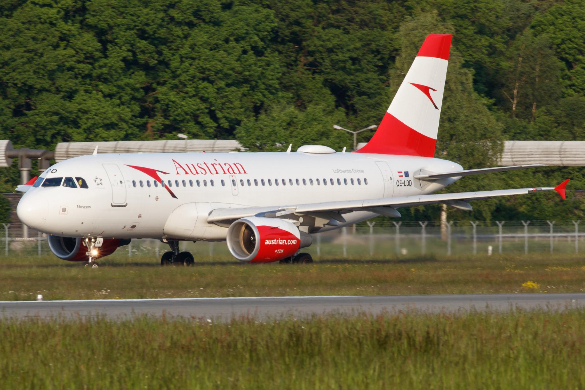 Hamburg Airport: Austrian Airlines (OS / AUA) |  Airbus A319-112 A319 | OE-LDD | MSN 2416