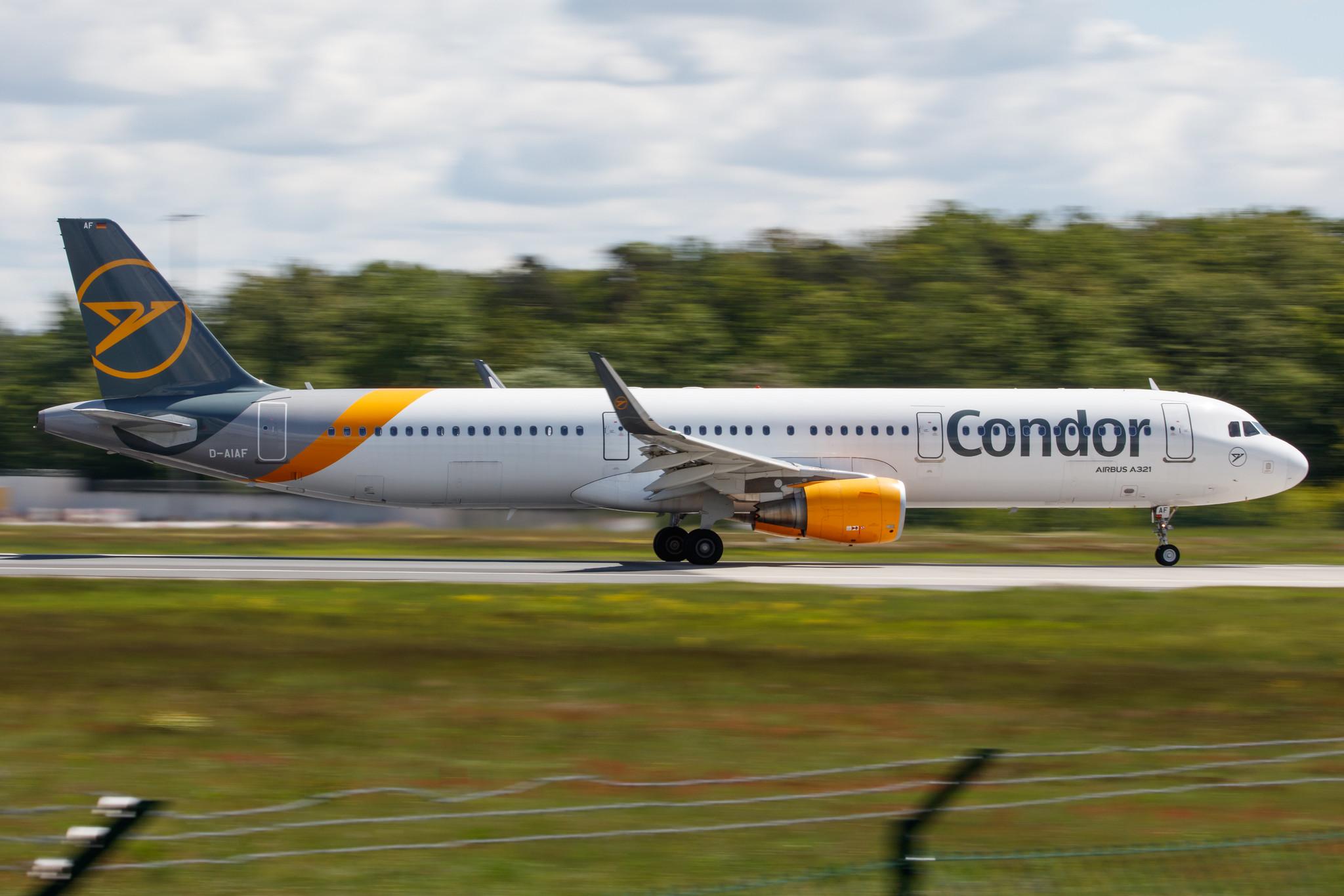 Frankfurt Airport: Condor (DE / CFG) |  Airbus A321-211 A321 | D-AIAF | MSN 6459