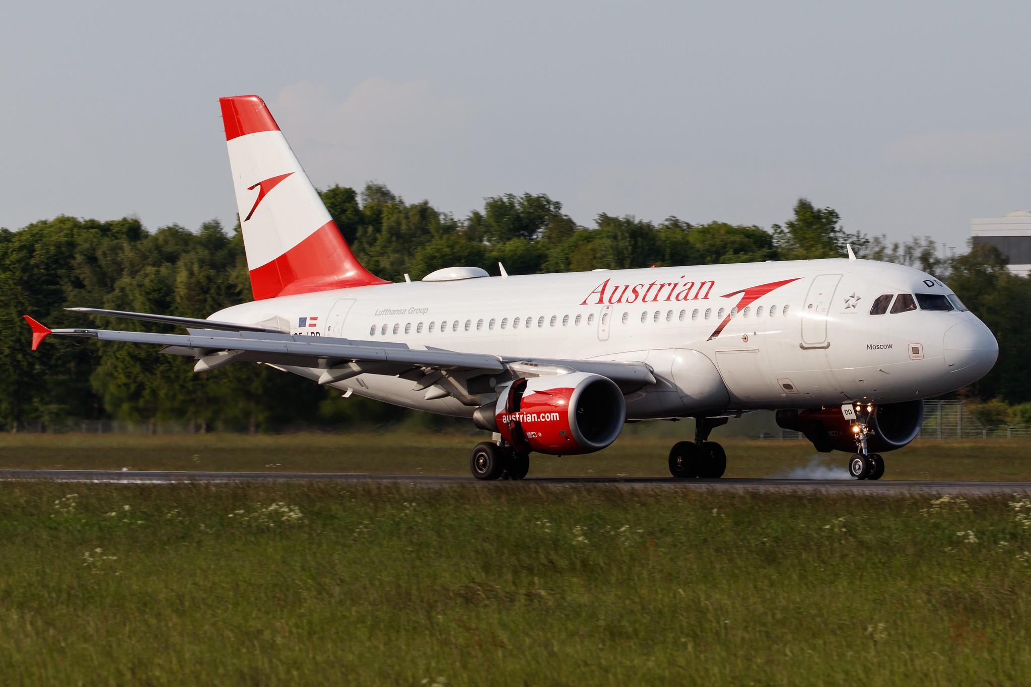 Hamburg Airport: Austrian Airlines (OS / AUA) |  Airbus A319-112 A319 | OE-LDD | MSN 2416