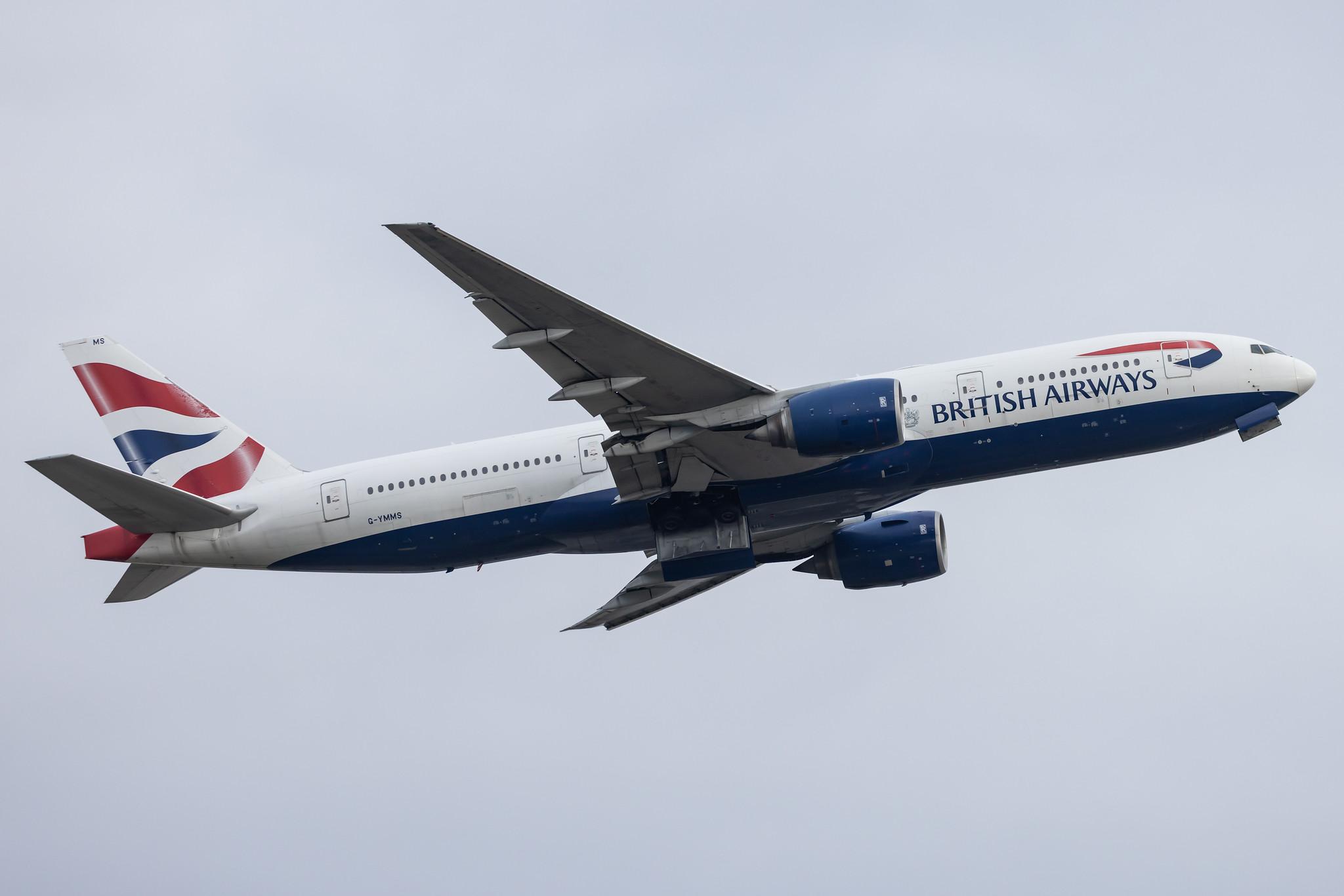 London Heathrow: British Airways (BA / BAW) |   B772 | G-YMMS | MSN 36517