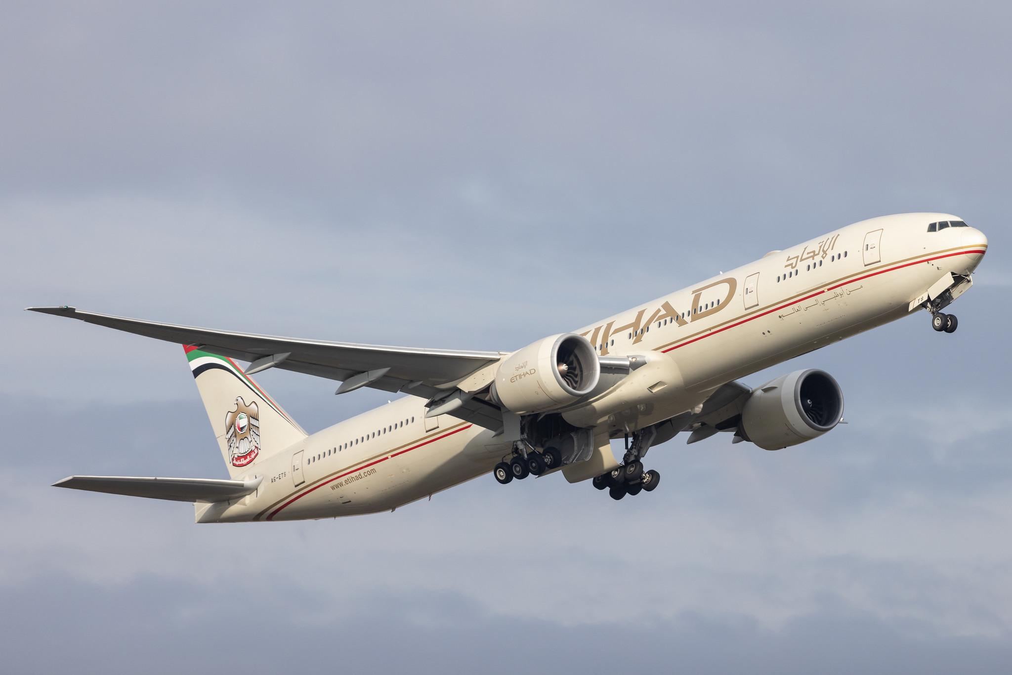 London Heathrow: Etihad Airways (EY / ETD) |  Boeing 777-3FX(ER) B77W | A6-ETS | MSN 44548