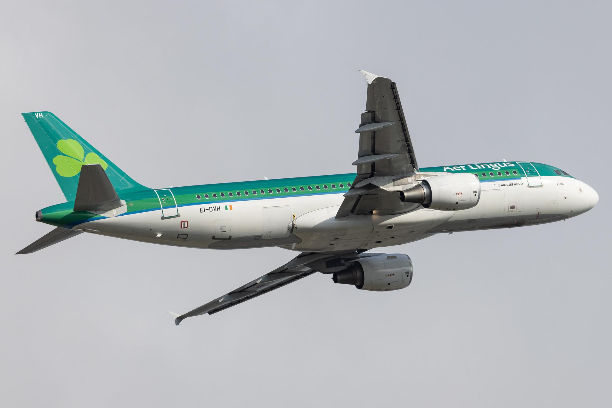 London Heathrow: Aer Lingus (EI / EIN) |  Airbus A320-214 A320 | EI-DVH | MSN 3345