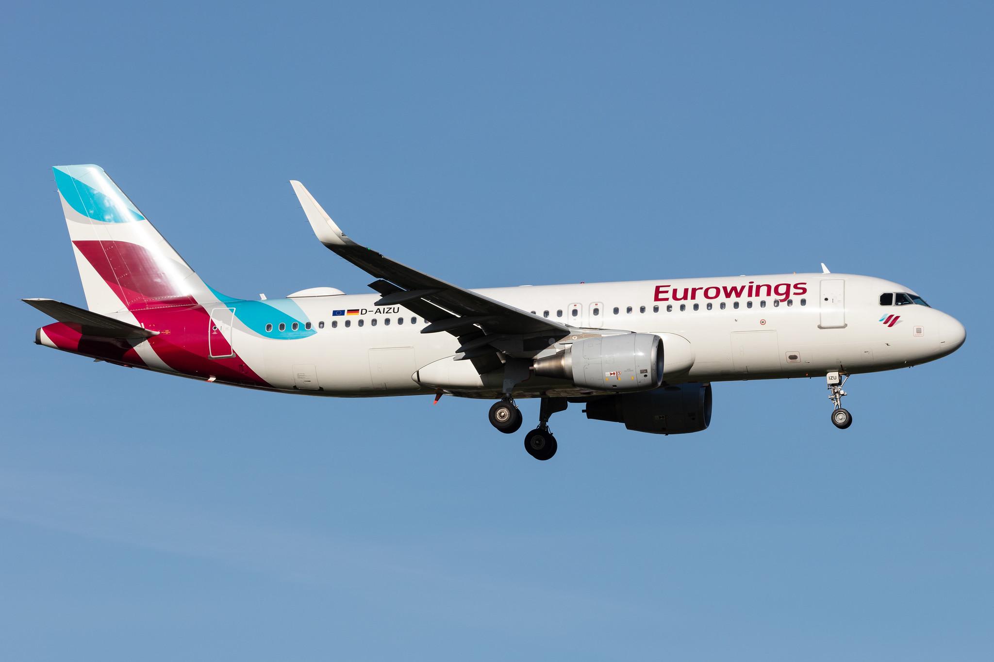 Hamburg Airport: Eurowings (EW / EWG) |  Airbus A320-214 A320 | D-AIZU | MSN 5635