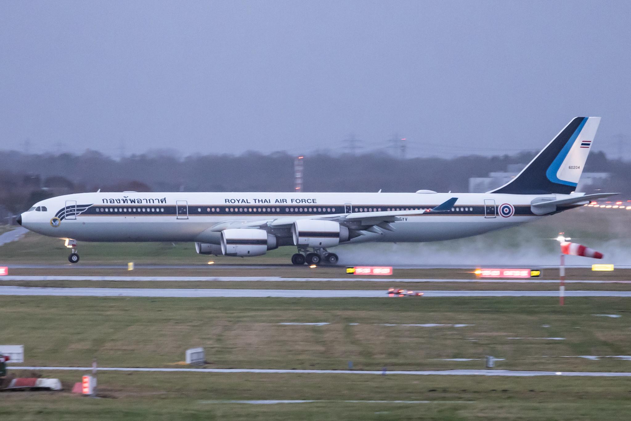Hamburg Airport: Royal Thai Air Force |  Airbus A340-541 A345 | HS-TYV | MSN 0698