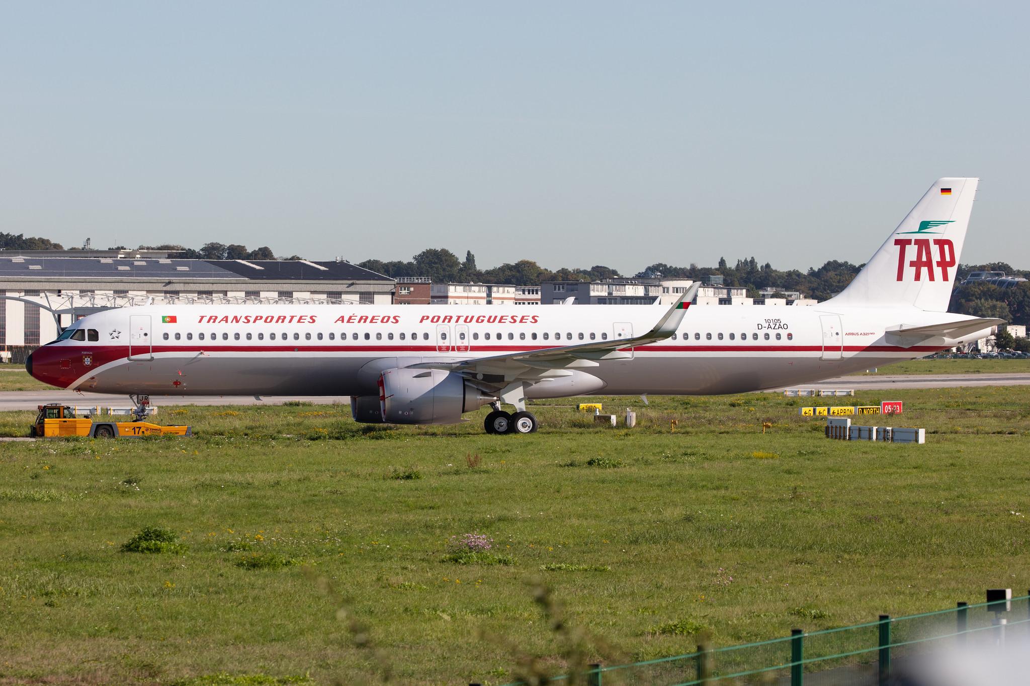 Hamburg Finkenwerder: TAP Air Portugal (TP / TAP) |  Livery: Retro Livery |  Airbus A321-251NX A21N | D-AZAO (CS-TJR) | MSN 10105