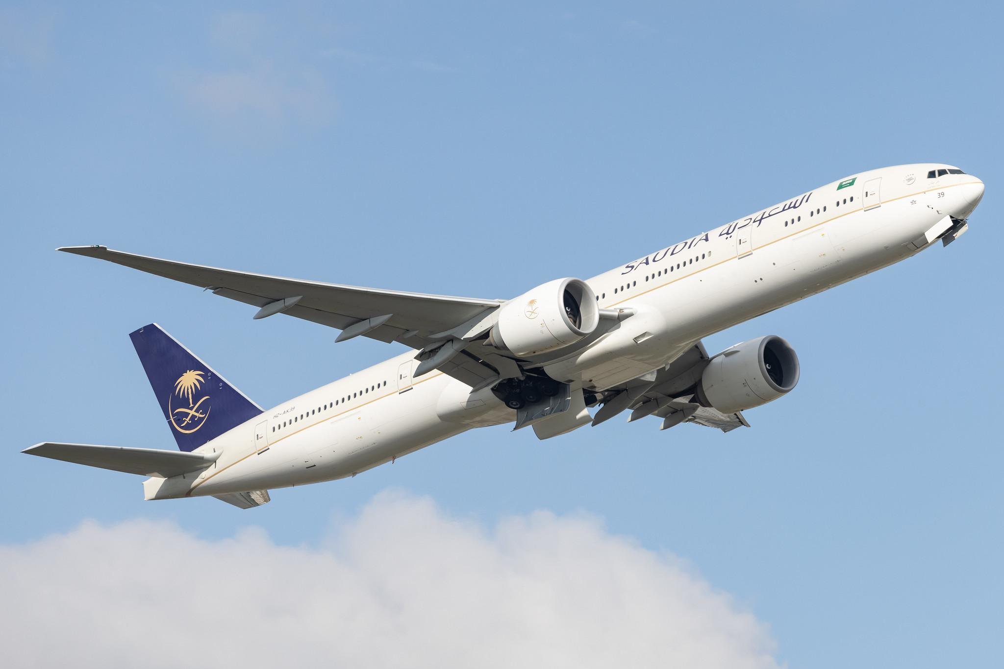 London Heathrow: Saudia (SV / SVA) |  Boeing 777-3FG(ER) B77W | HZ-AK39 | MSN 61592