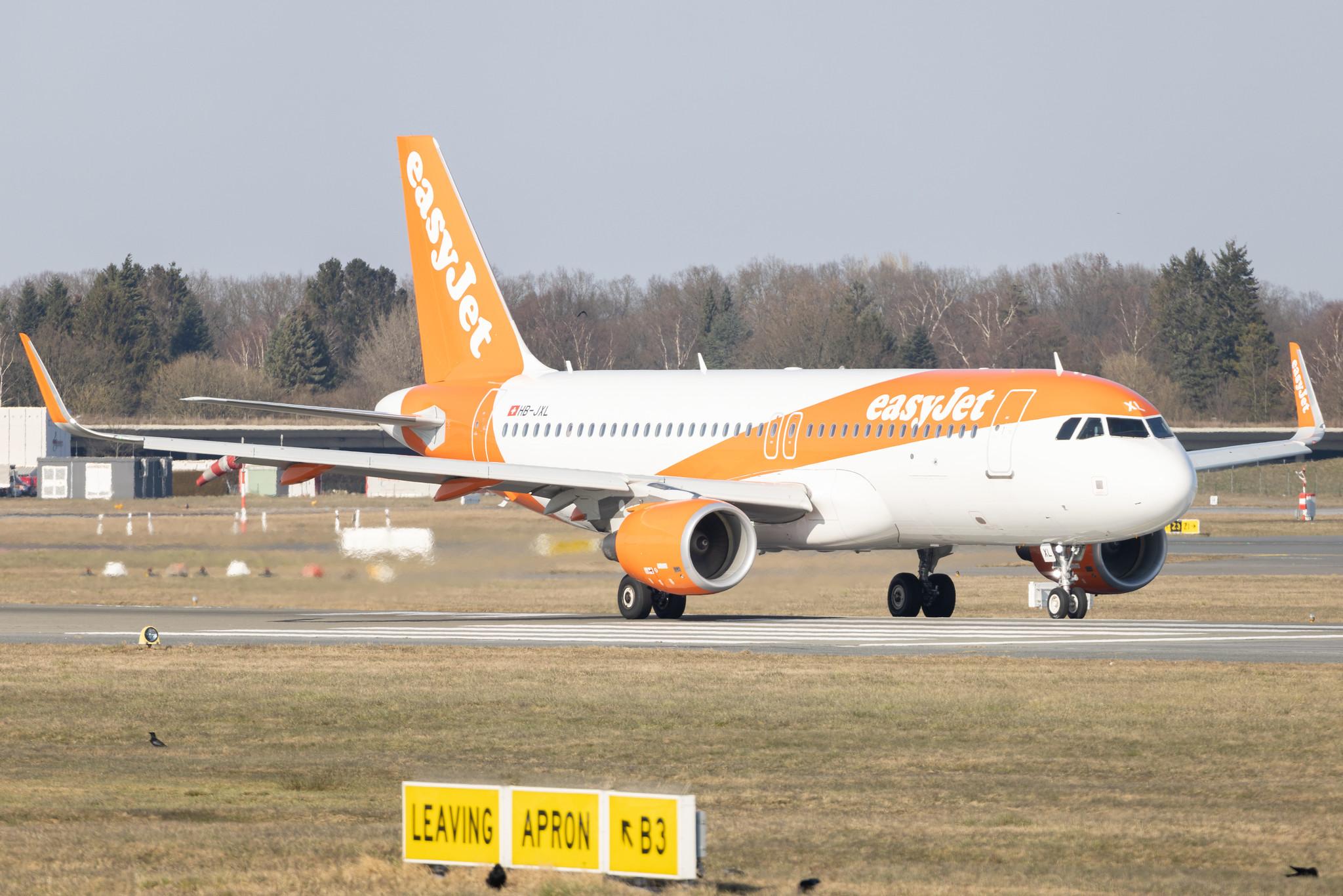 Hamburg Airport: easyJet (U2 / EZY) | Operator: easyJet Switzerland |  Airbus A320-214 A320 | HB-JXL | MSN 8075