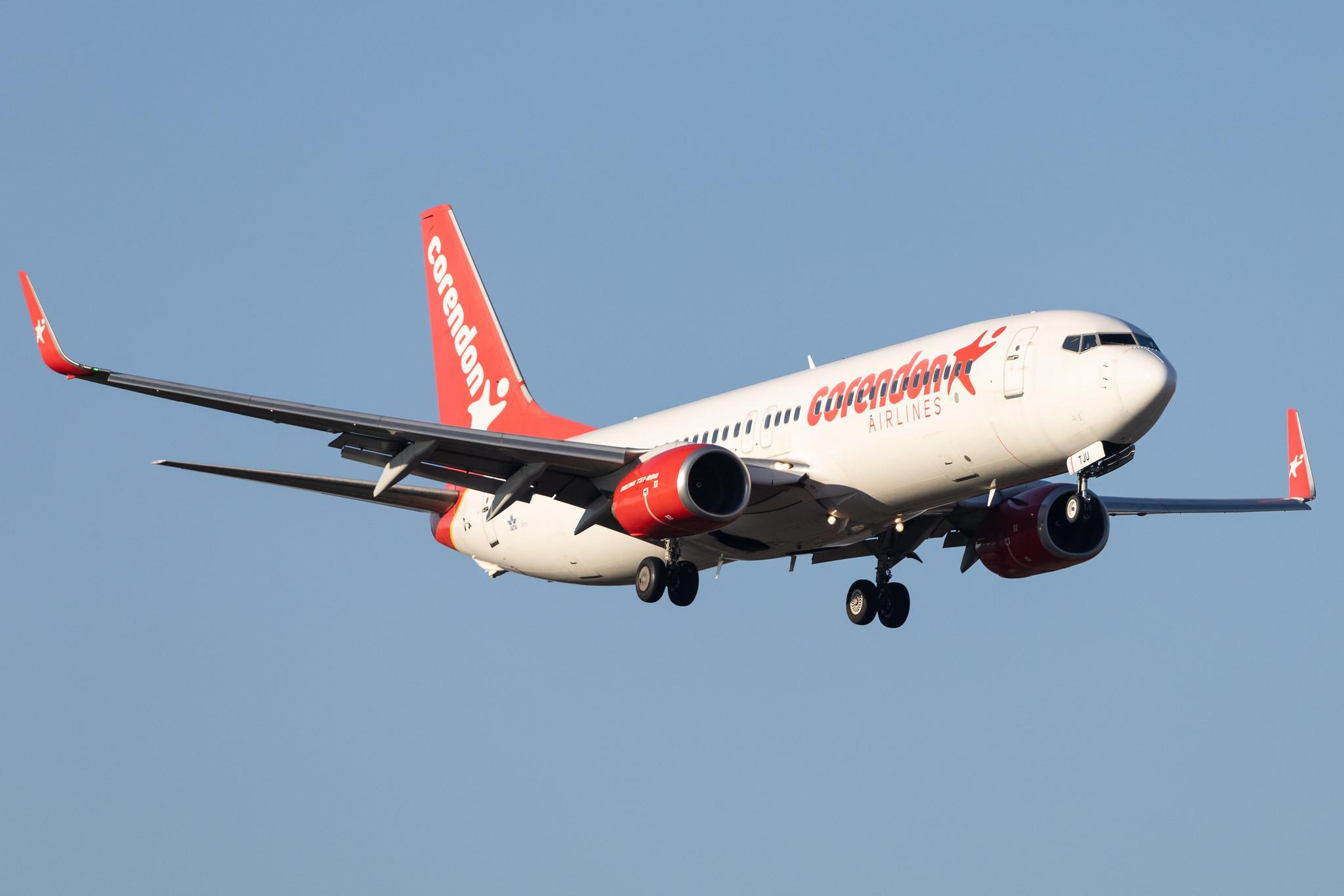 Hamburg Airport: Corendon Airlines (XC / CAI) |  Boeing 737-8HX B738 | TC-TJU | MSN 29681