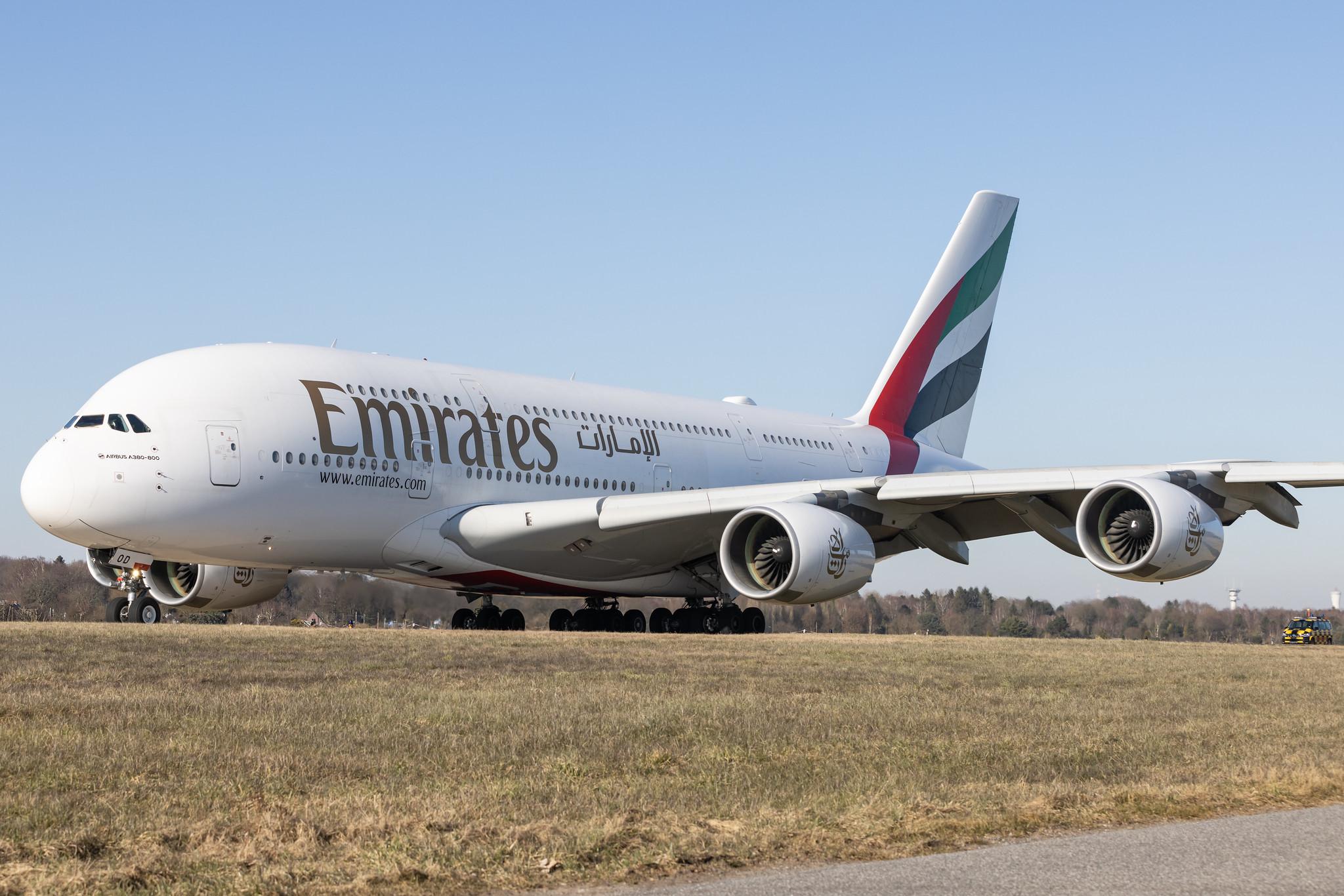Hamburg Airport: Emirates (EK / UAE) |  Airbus A380-861 A388 | A6-EOD | MSN 168