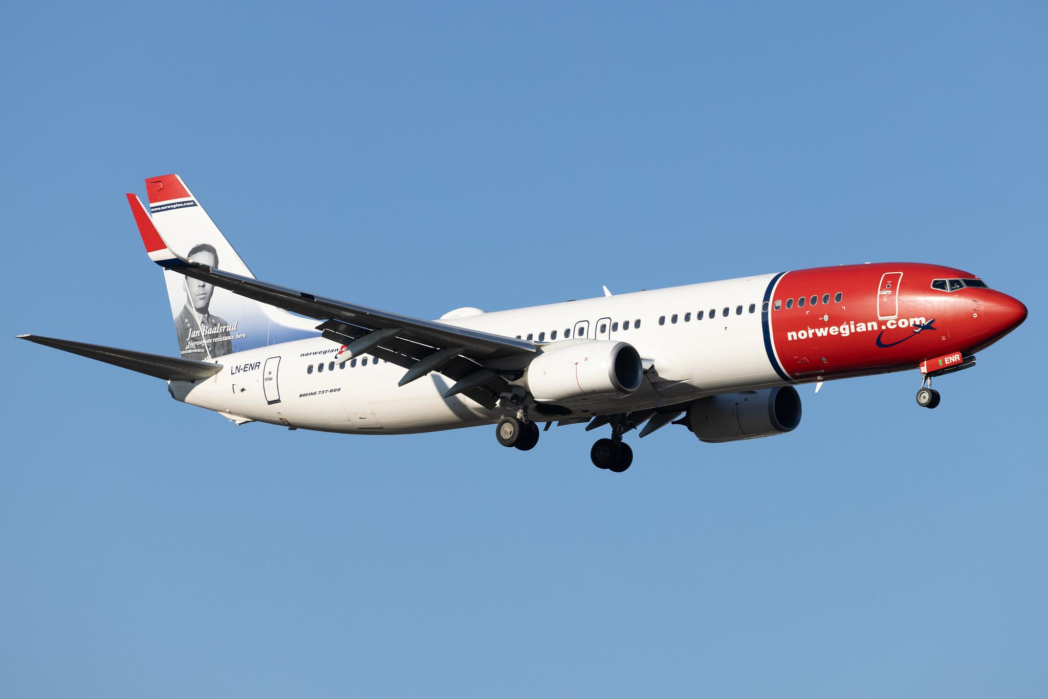 Hamburg Airport: Norwegian (DY / NOZ) |  Livery: Jan Baalsrud Livery | Operator: Norwegian Air Shuttle AOC |  Boeing 737-8JP B738 | LN-ENR | MSN 42093