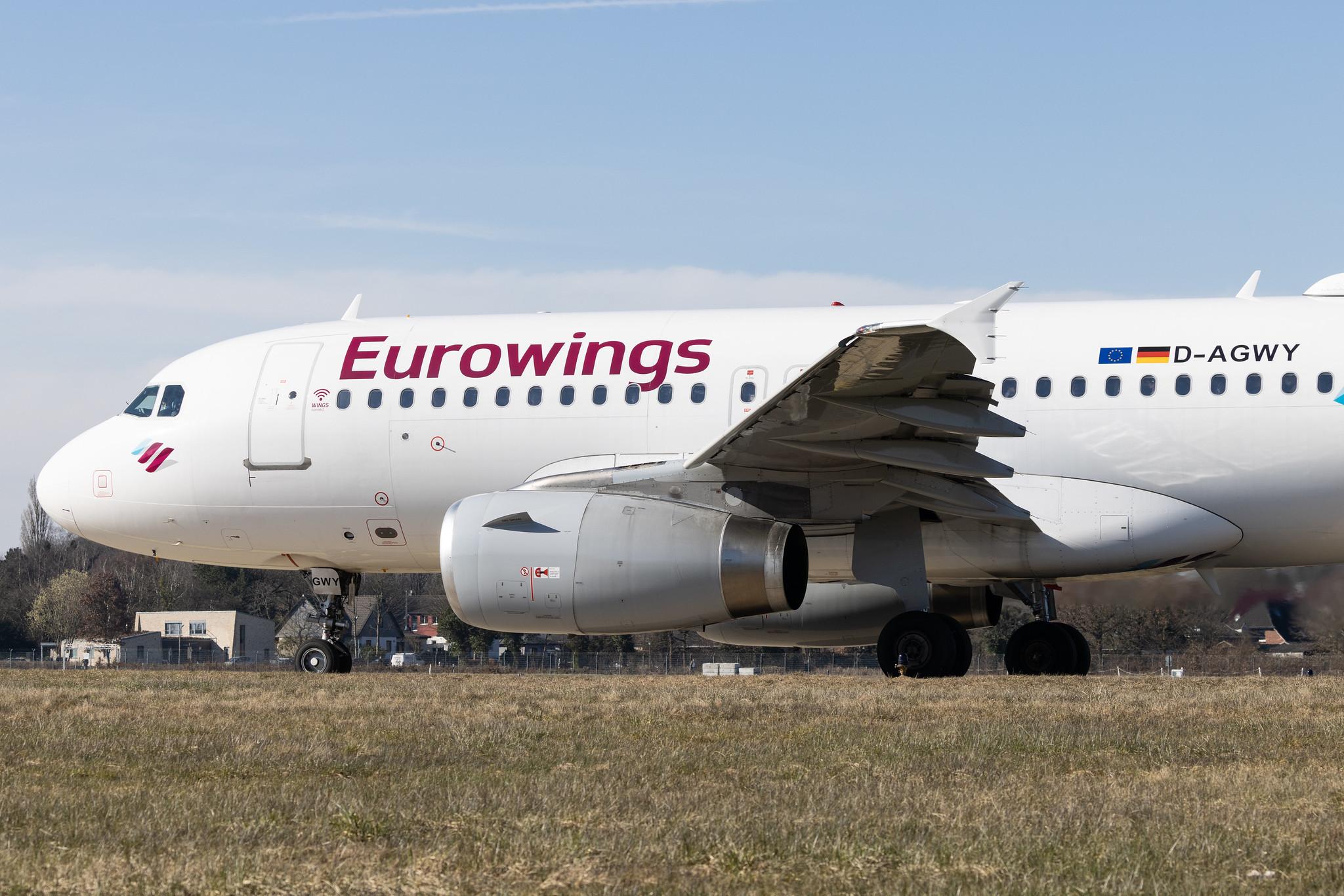 Hamburg Airport: Eurowings (EW / EWG) |  Airbus A319-132 A319 | D-AGWY | MSN 5941