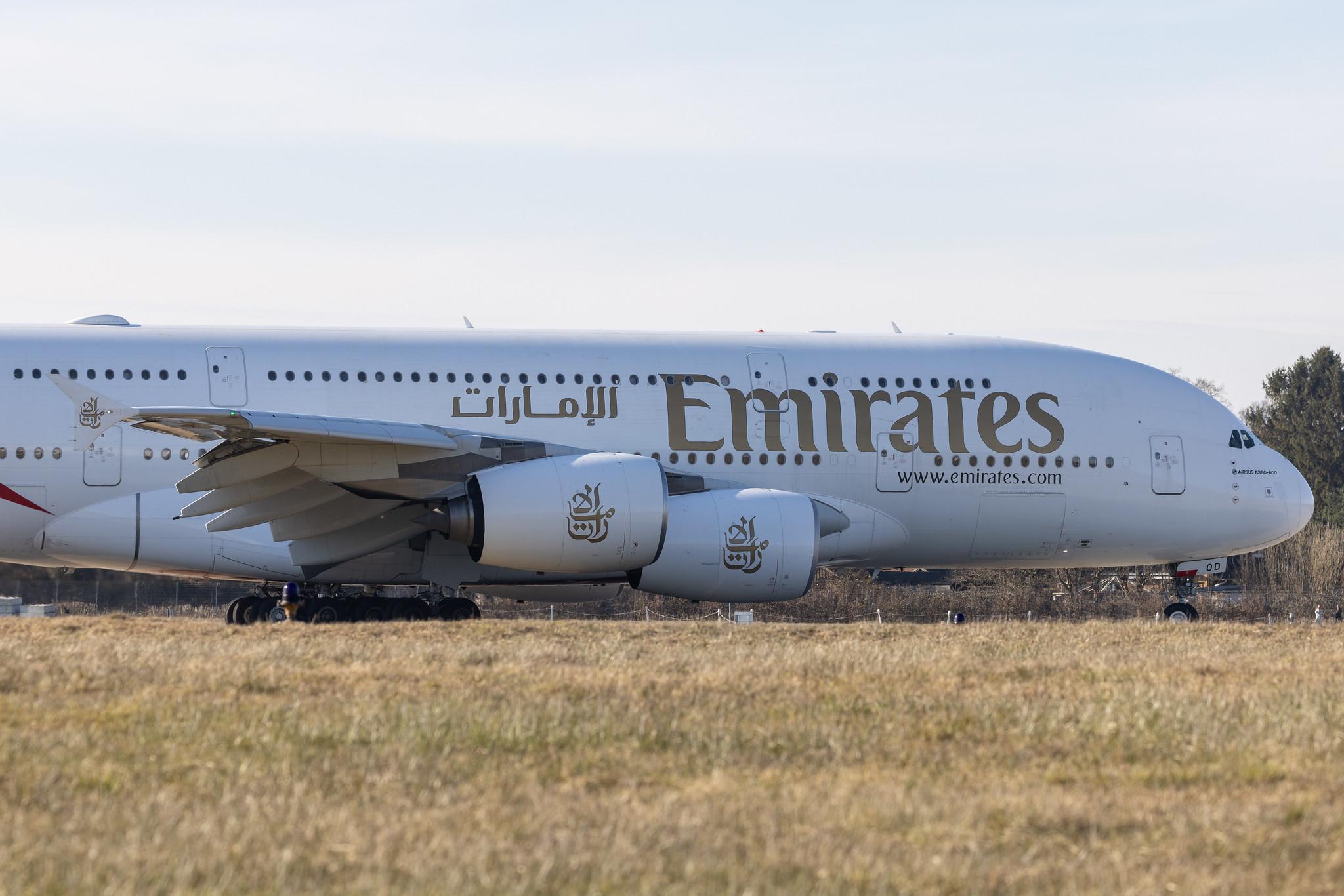 Hamburg Airport: Emirates (EK / UAE) |  Airbus A380-861 A388 | A6-EOD | MSN 168