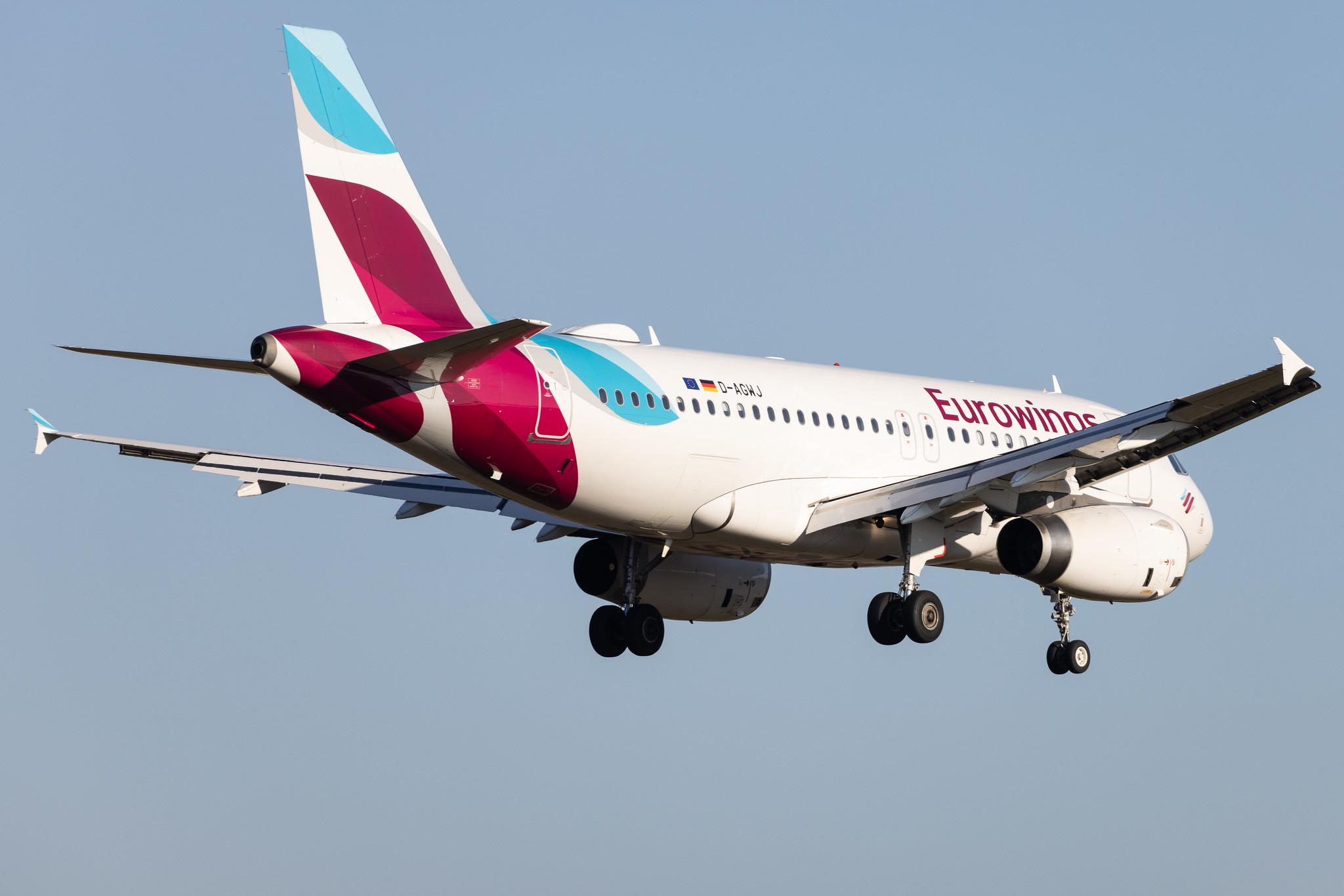 Hamburg Airport: Eurowings (EW / EWG) |  Airbus A319-132 A319 | D-AGWJ | MSN 3375