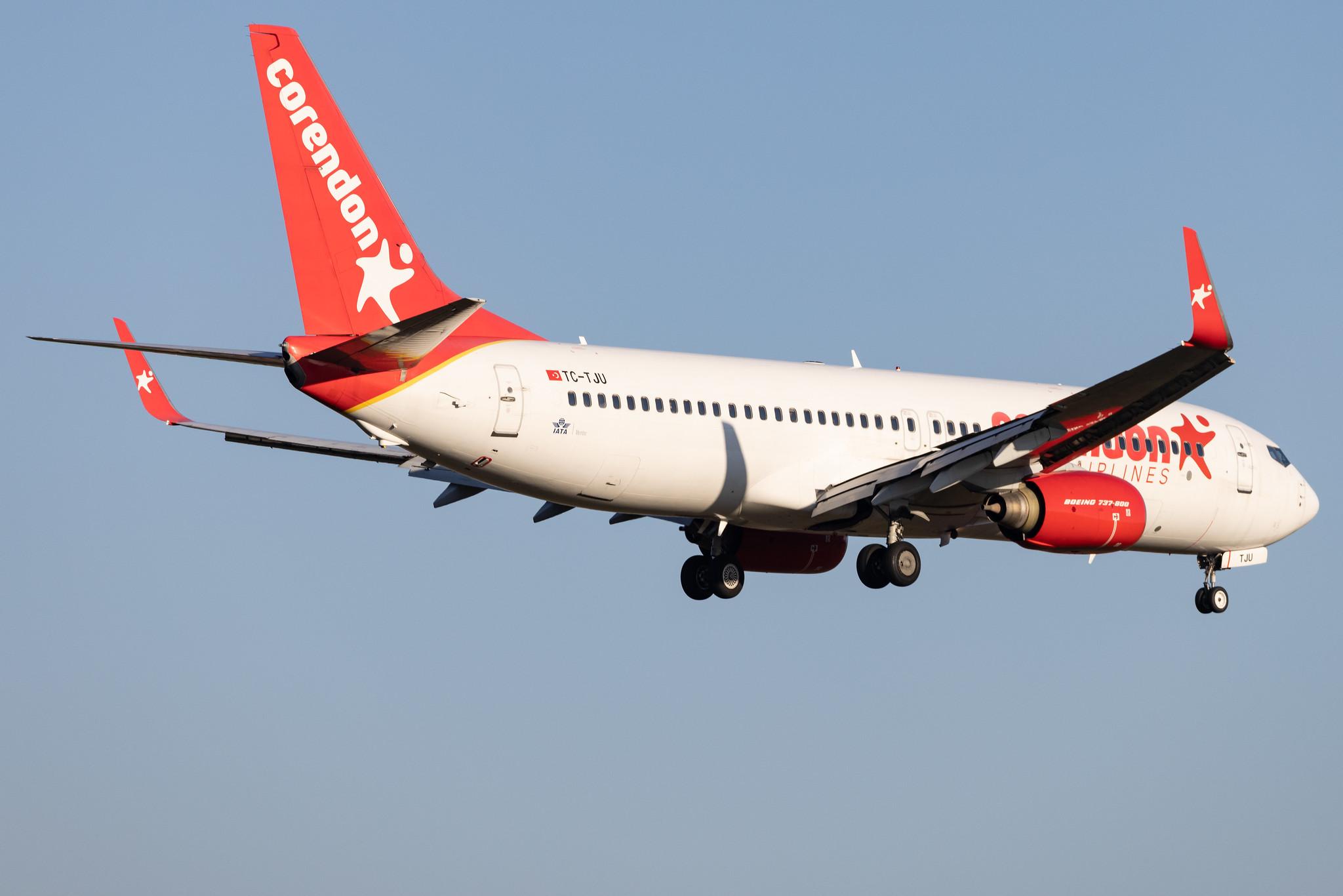 Hamburg Airport: Corendon Airlines (XC / CAI) |  Boeing 737-8HX B738 | TC-TJU | MSN 29681
