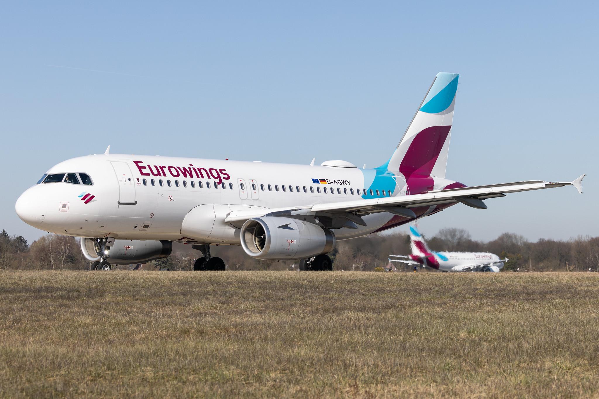 Hamburg Airport: Eurowings (EW / EWG) |  Airbus A319-132 A319 | D-AGWY | MSN 5941