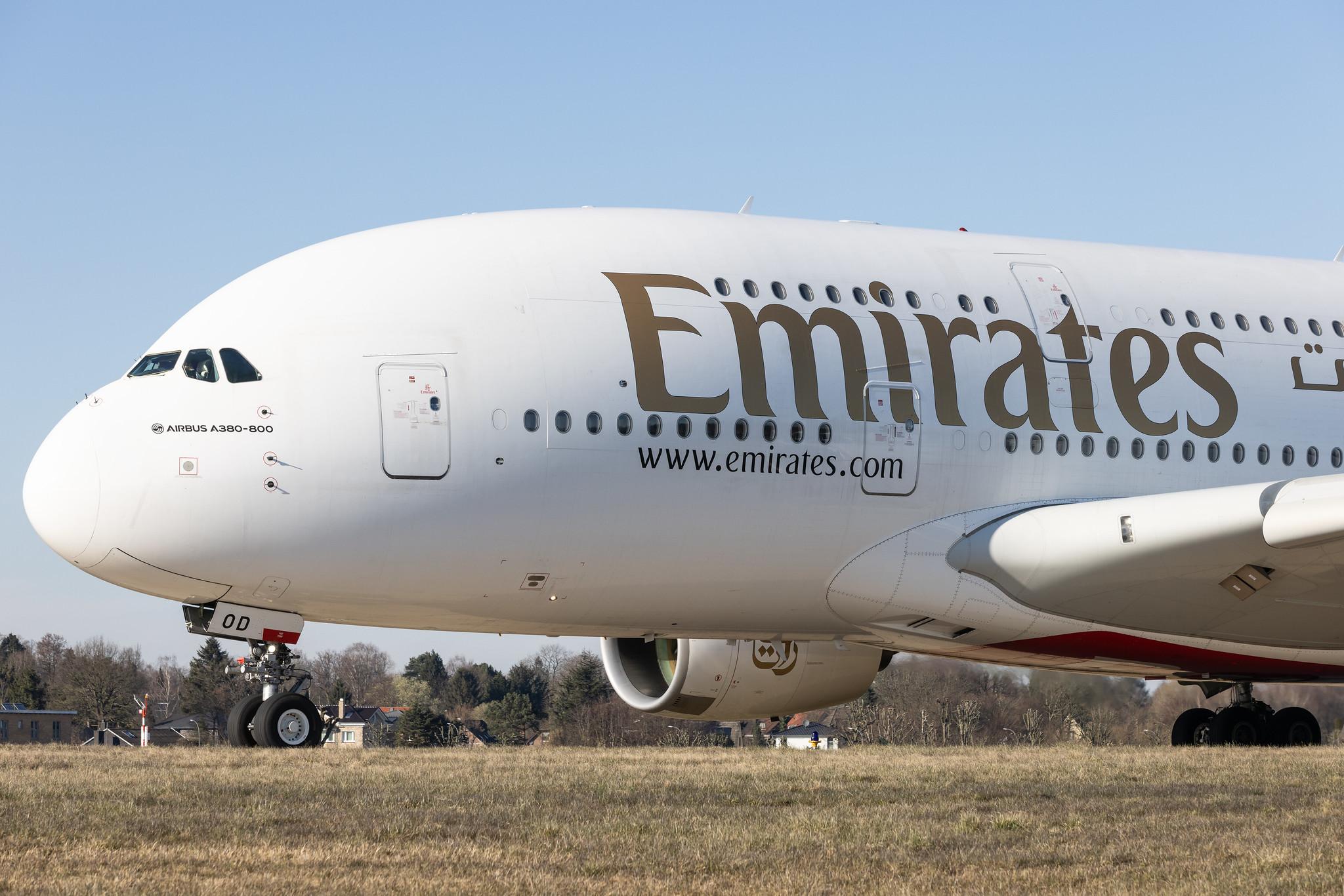 Hamburg Airport: Emirates (EK / UAE) |  Airbus A380-861 A388 | A6-EOD | MSN 168
