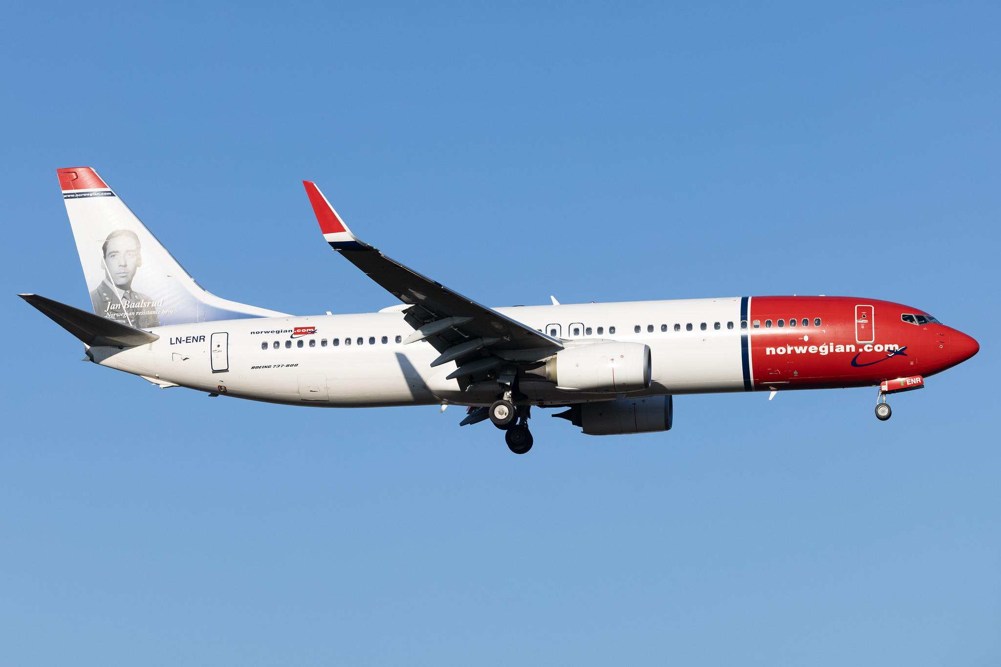 Hamburg Airport: Norwegian (DY / NOZ) |  Livery: Jan Baalsrud Livery | Operator: Norwegian Air Shuttle AOC |  Boeing 737-8JP B738 | LN-ENR | MSN 42093