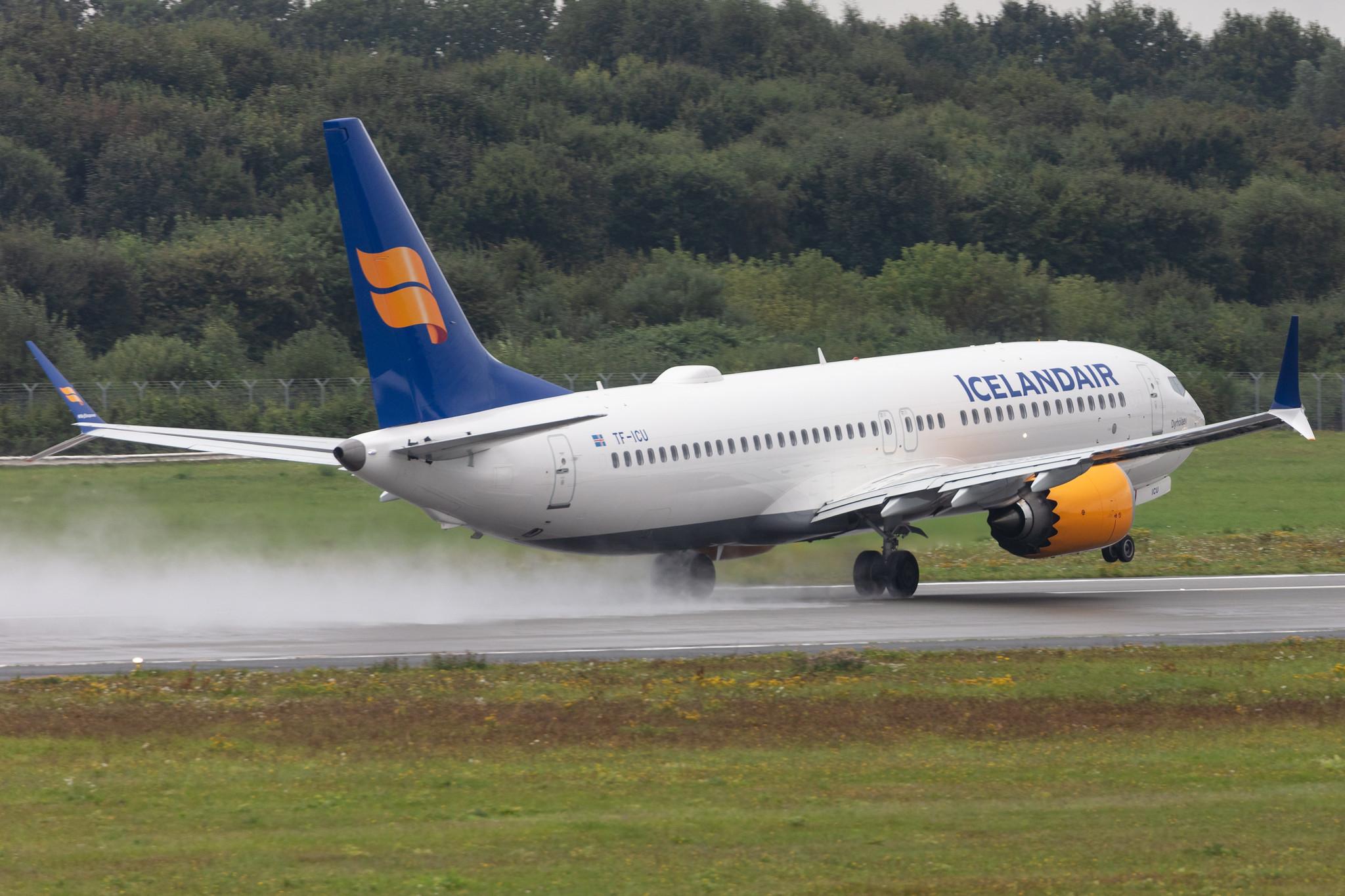 Hamburg Airport: Icelandair (FI / ICE) |  Boeing 737 MAX 8 B38M | TF-ICU | MSN 44355